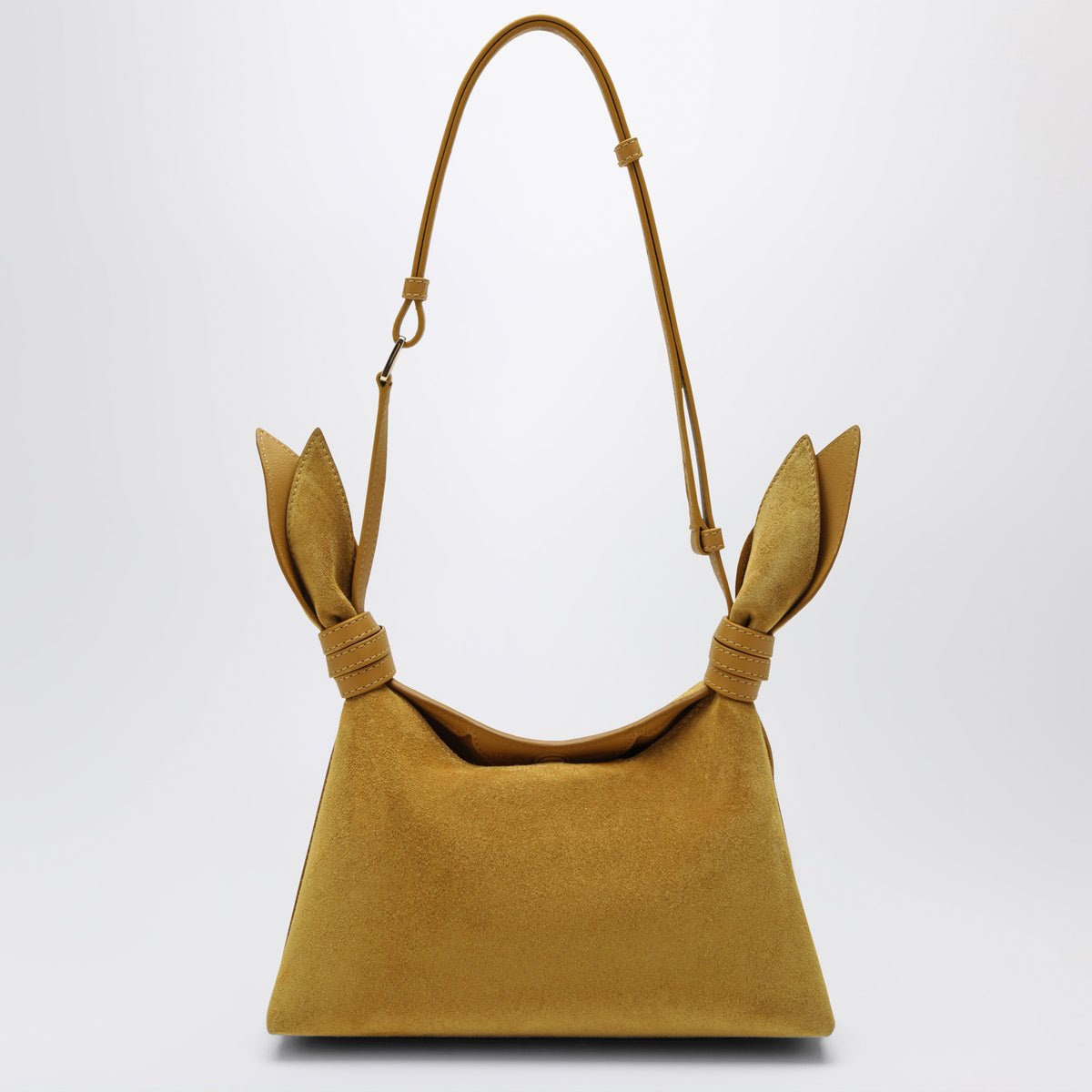 Loewe Ochre Scarf Mini Bag In Suede Women LOEWE