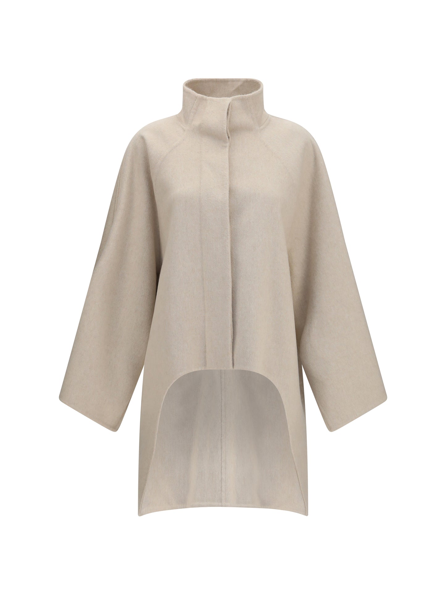 Alaïa Women Asymmetric Double Face Cashmere Coat ALAIA