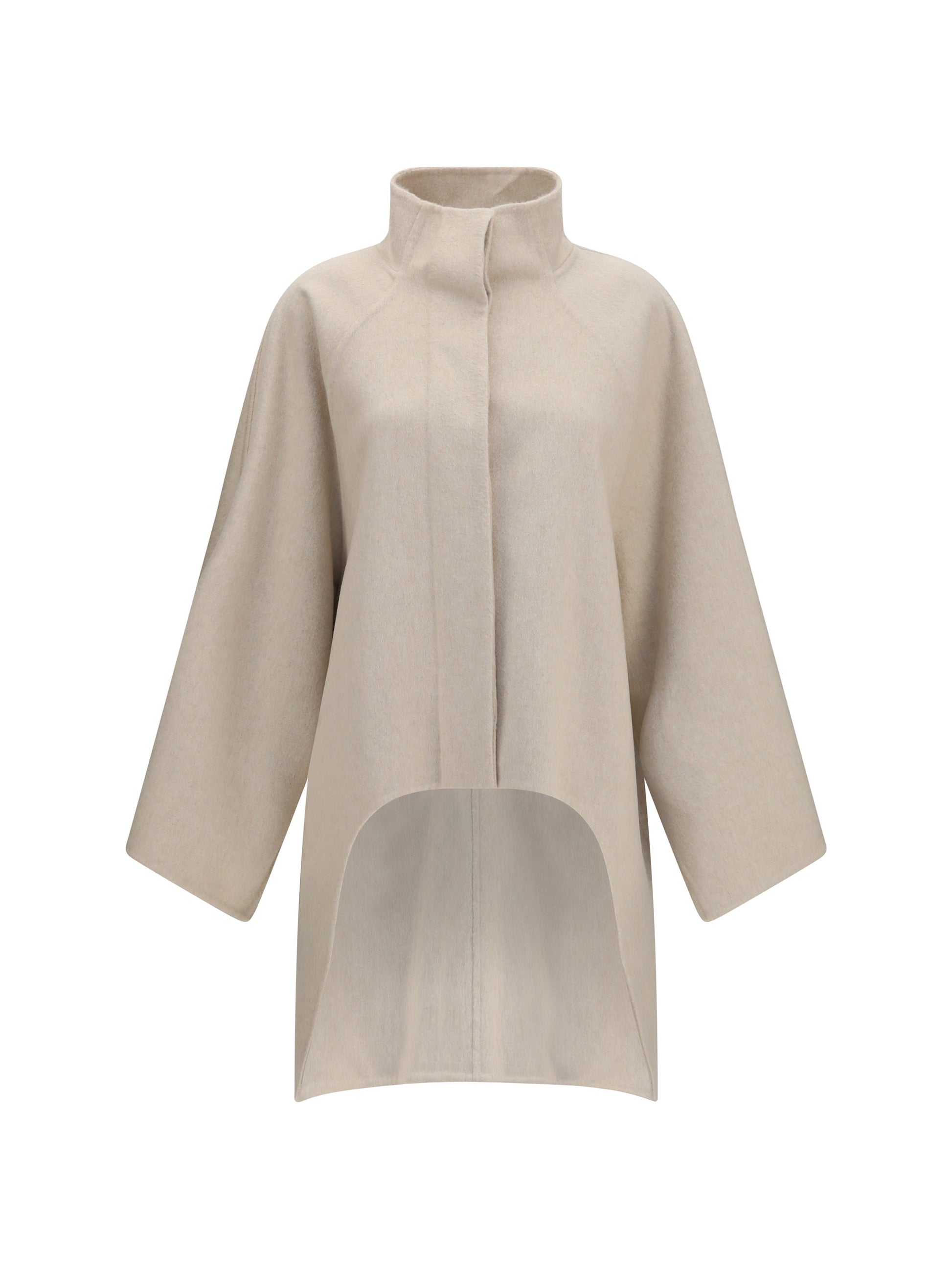 Alaïa Women Asymmetric Double Face Cashmere Coat ALAIA