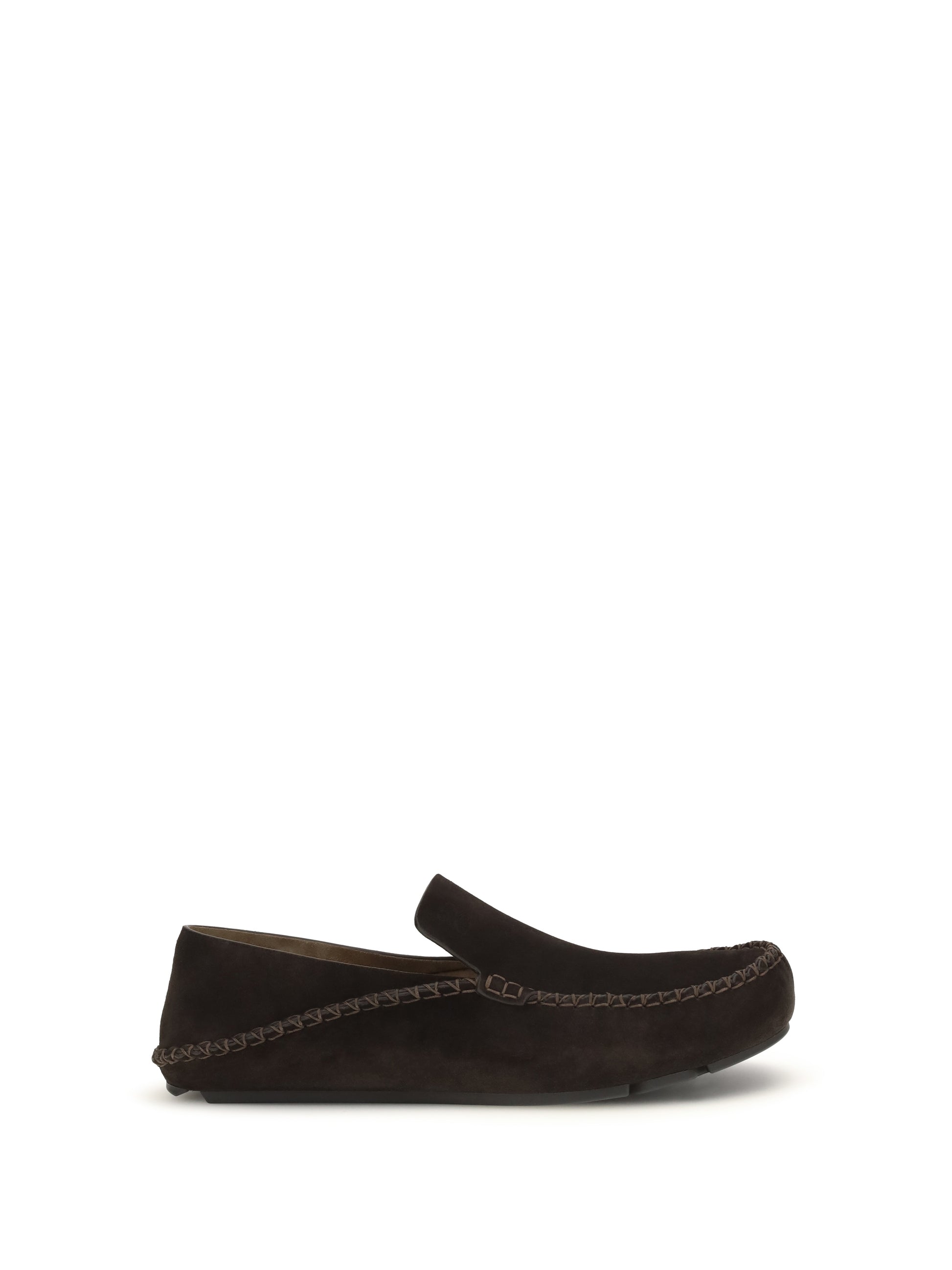 Loewe Men Rambla Loafers In Suede Calfskin LOEWE