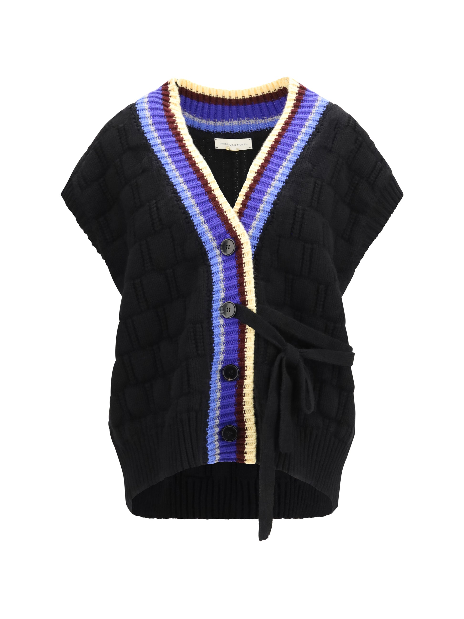 Dries Van Noten Women V-Neck Wool And Cashmere Cardigan DRIES VAN NOTEN