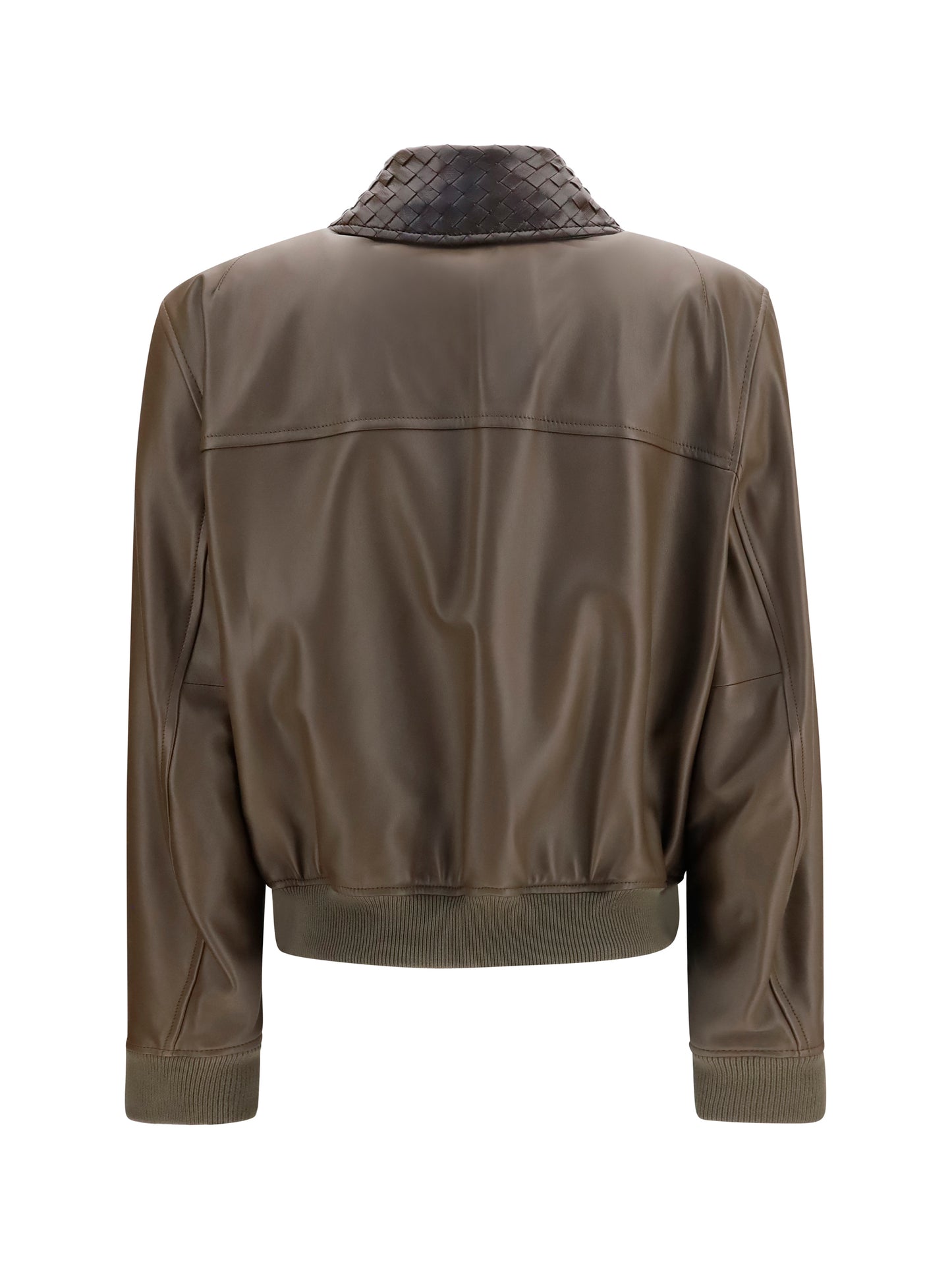 Bottega Veneta Women Glossy Leather Jacket BOTTEGA VENETA