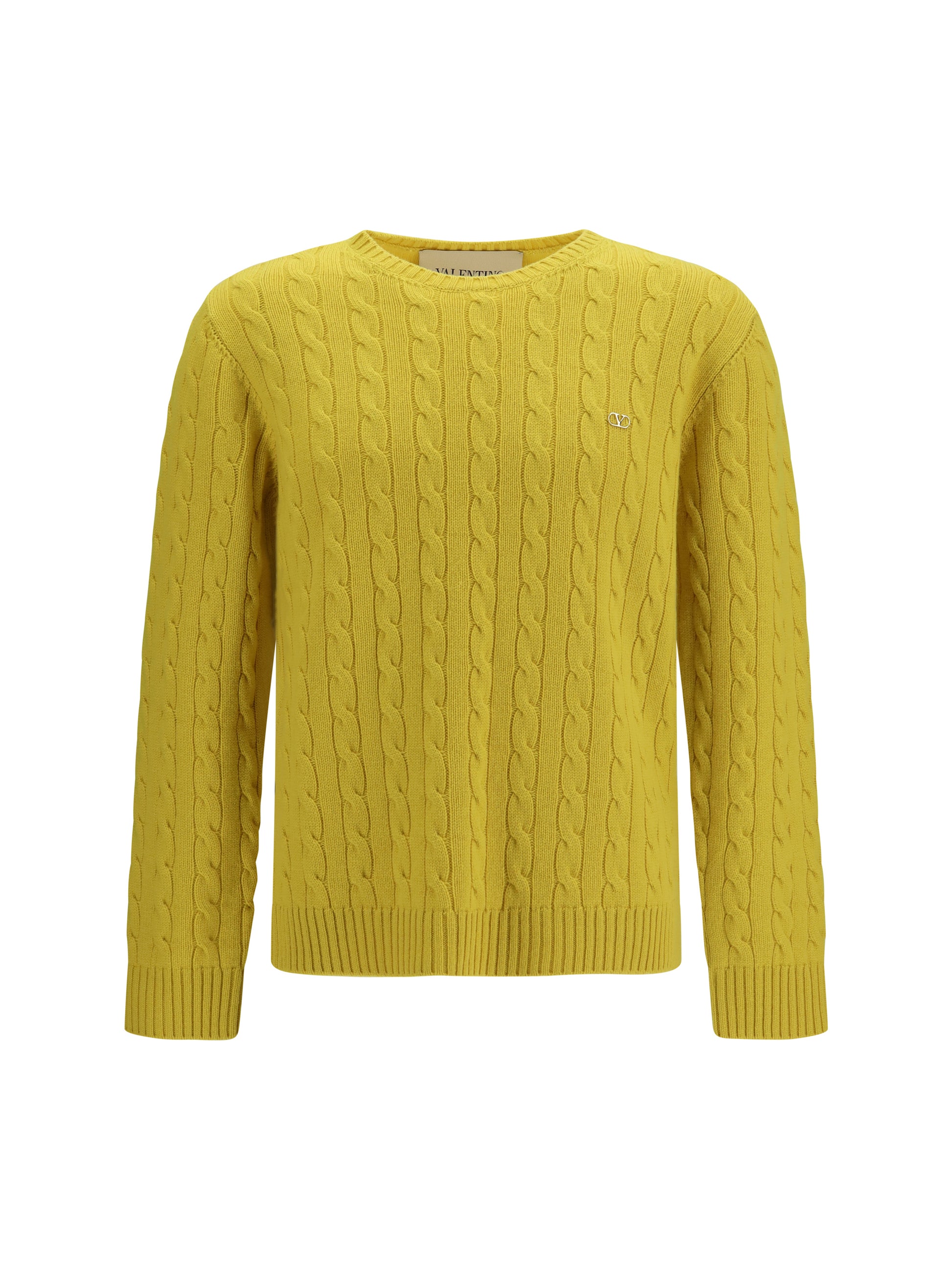 Valentino Men Vlogo Cable-Knit Cashmere Sweater VALENTINO