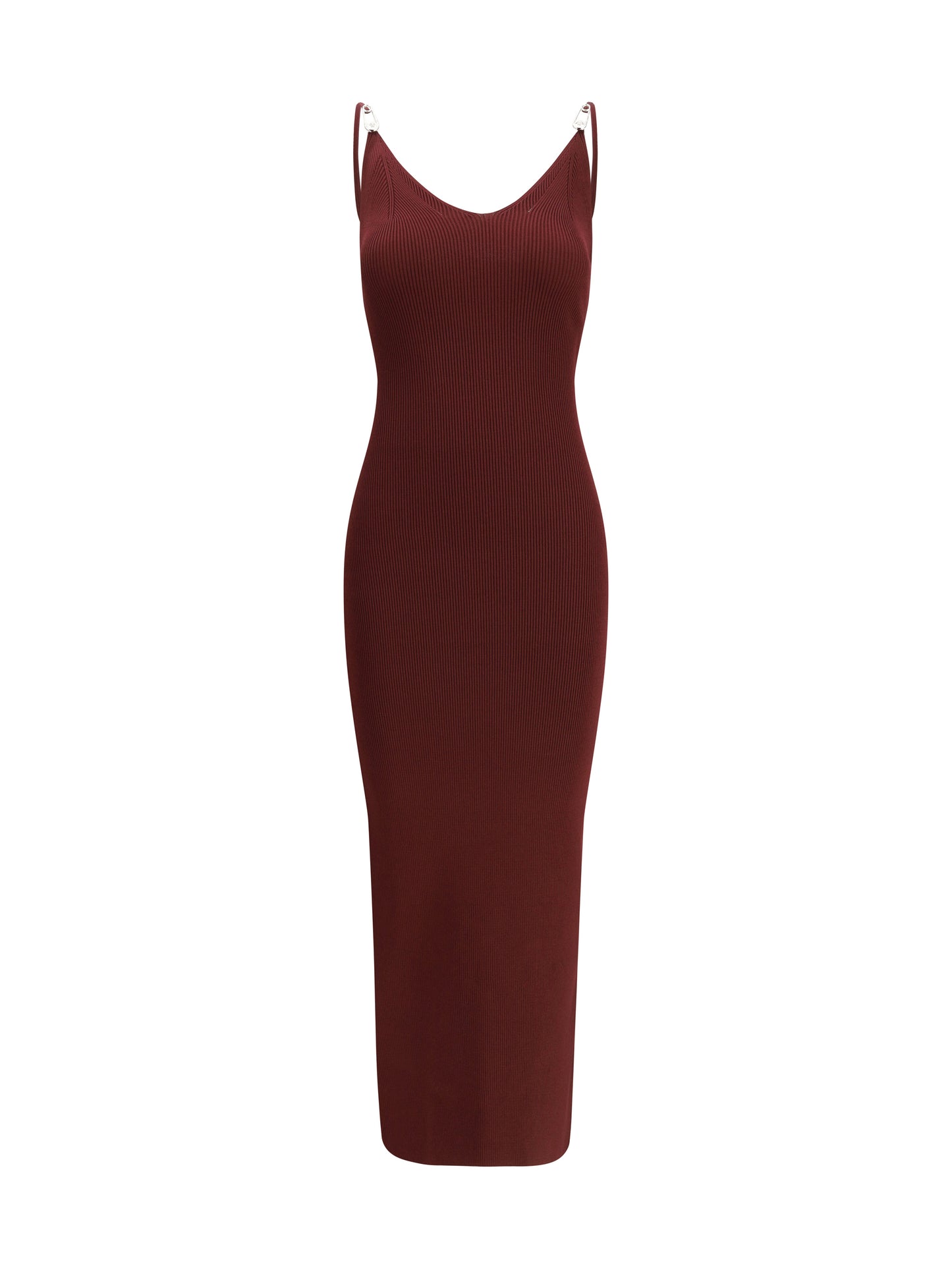 Versace Women Safety Pin Slip Midi Dress VERSACE