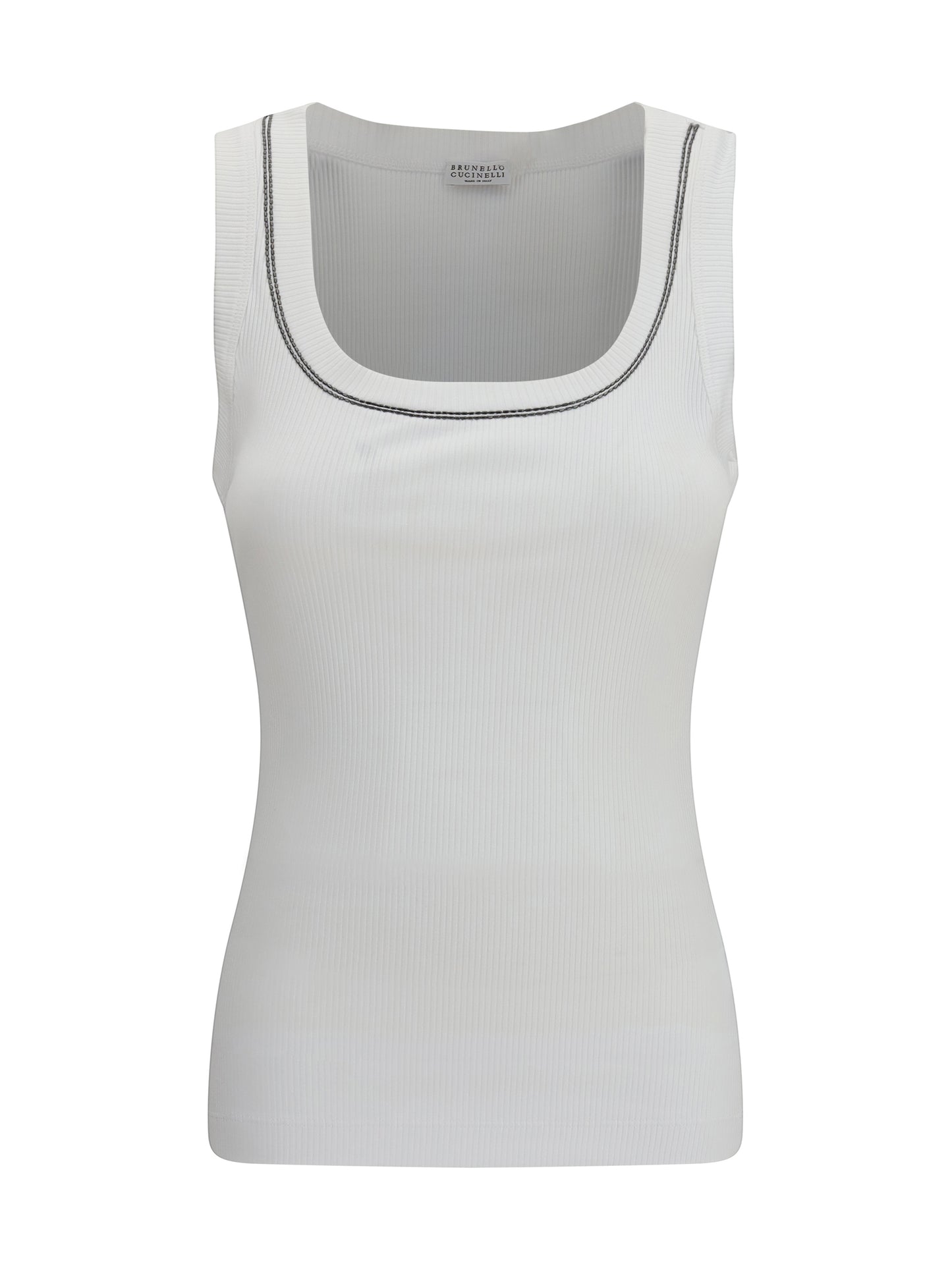 Brunello Cucinelli Women Top In Cotton With Crew Neckline BRUNELLO CUCINELLI