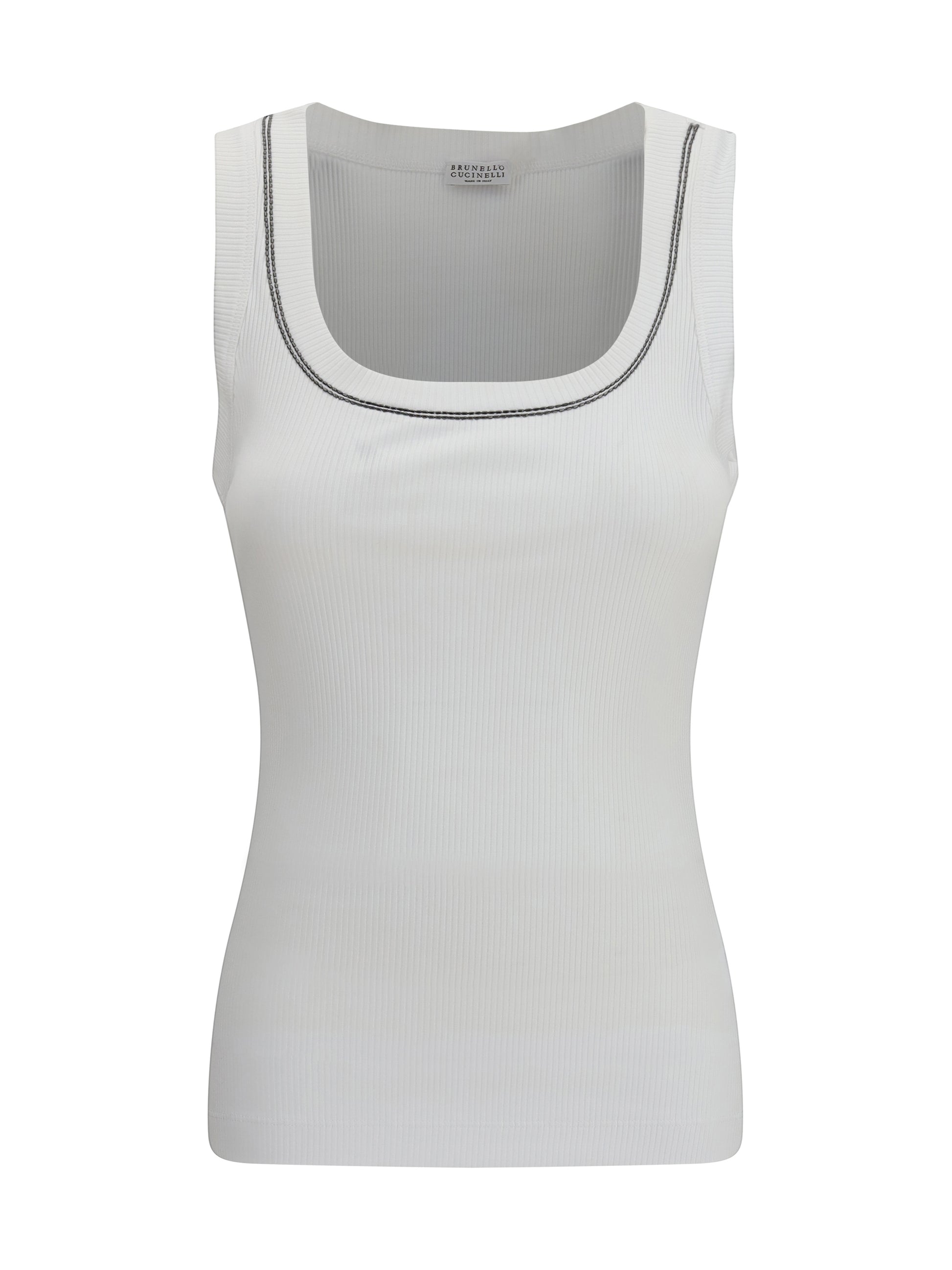 Brunello Cucinelli Women Top In Cotton With Crew Neckline BRUNELLO CUCINELLI