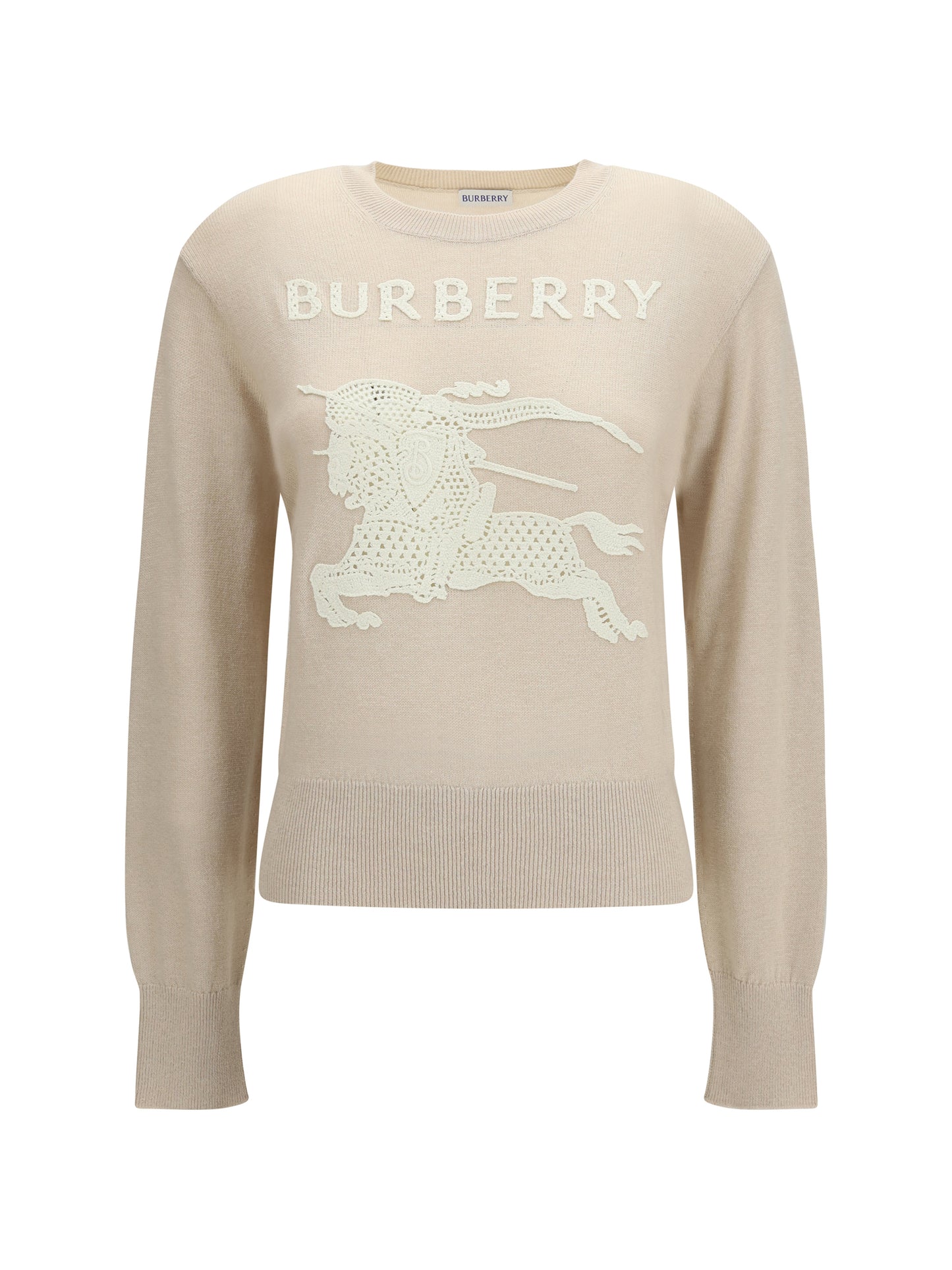 Burberry Women Ekd Cotton-Wool Sweater BURBERRY