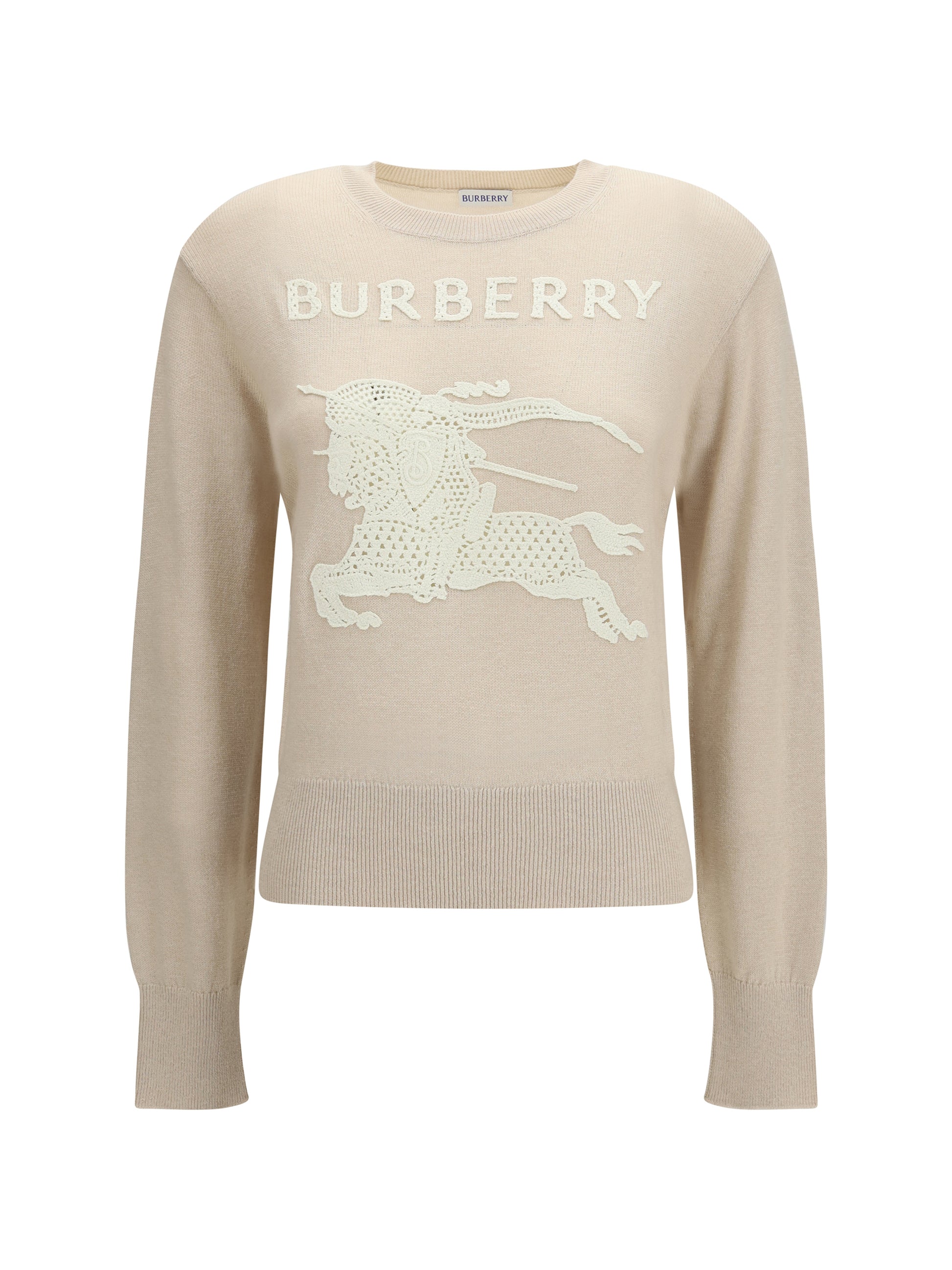 Burberry Women Ekd Cotton-Wool Sweater BURBERRY