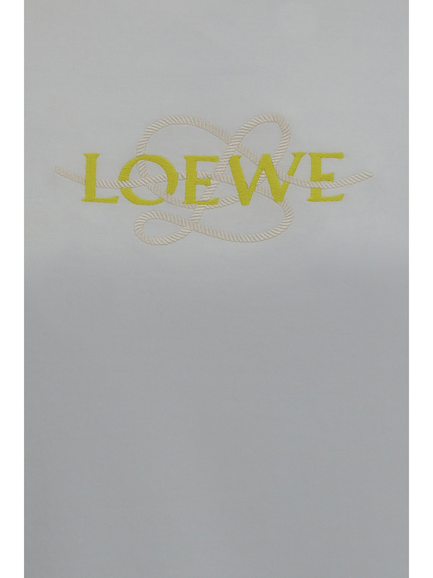 Loewe Women Cotton Blend T-Shirt With Embroidered Logo LOEWE