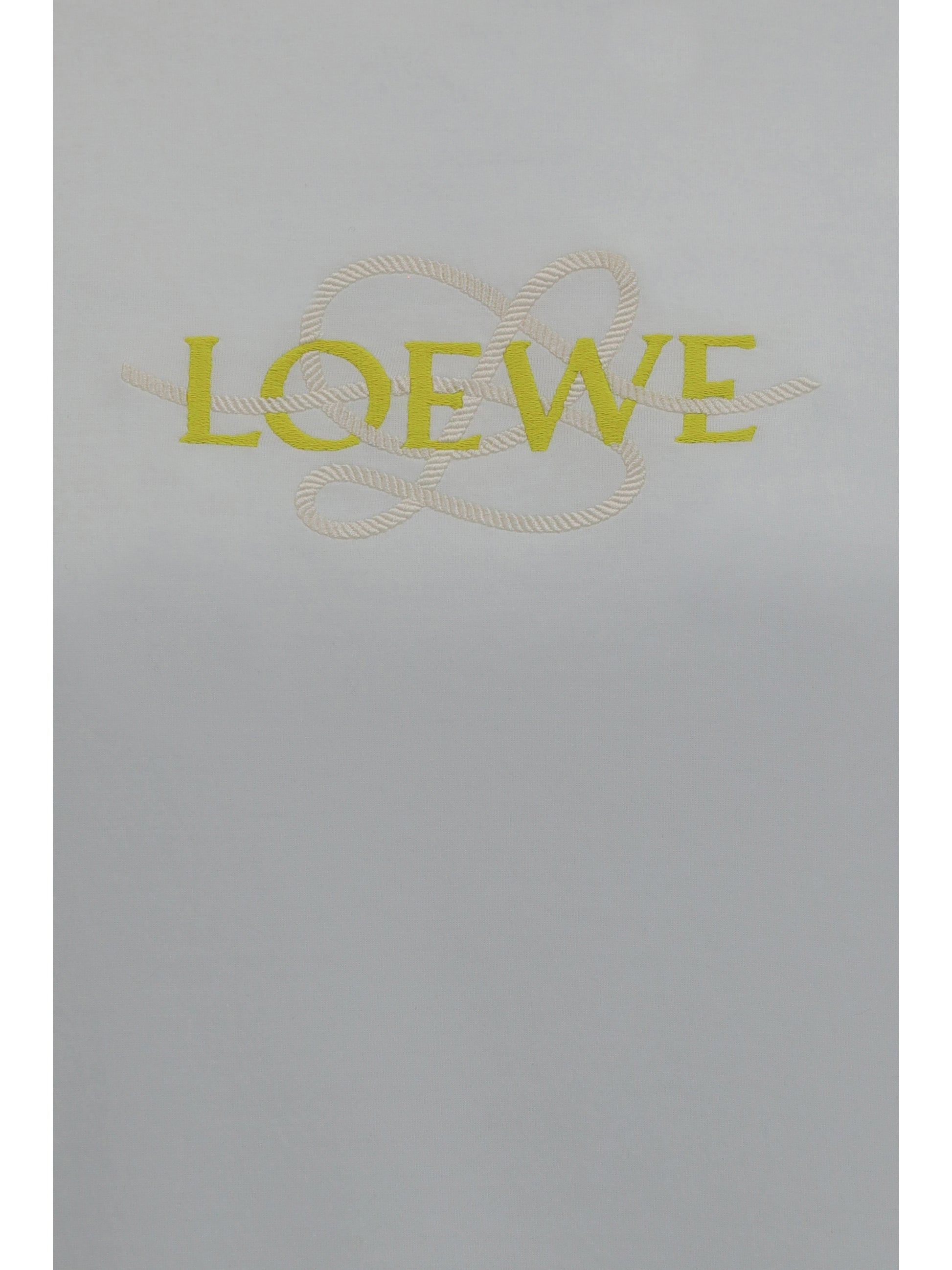 Loewe Women Cotton Blend T-Shirt With Embroidered Logo LOEWE