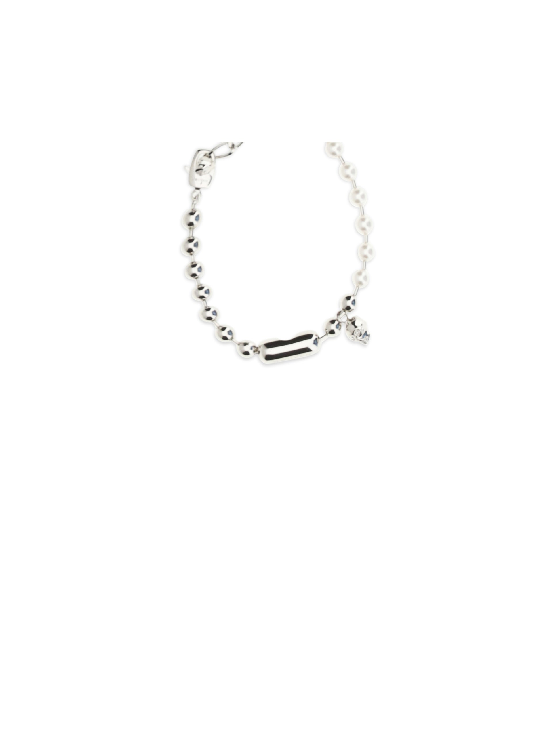 Alexander Mcqueen Men Pearl Skull Bracelet ALEXANDER MCQUEEN