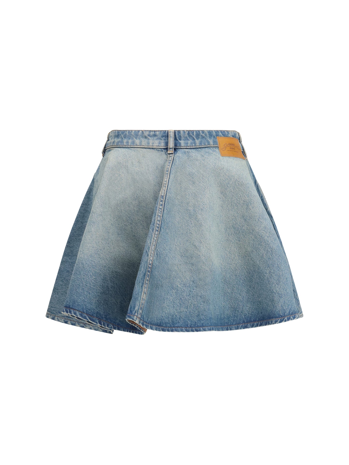 Ganni Women Denim Miniskirt GANNI