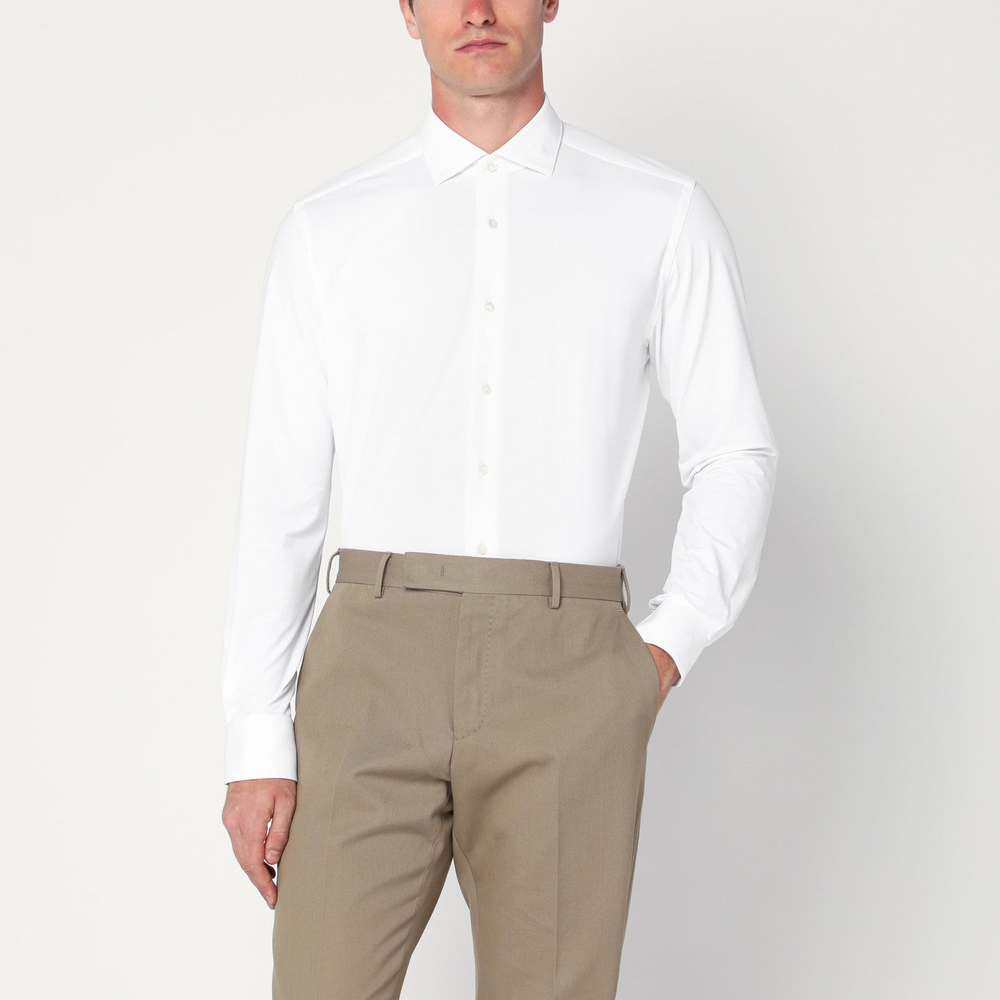 Xacus White Active Twill Shirt Men XACUS