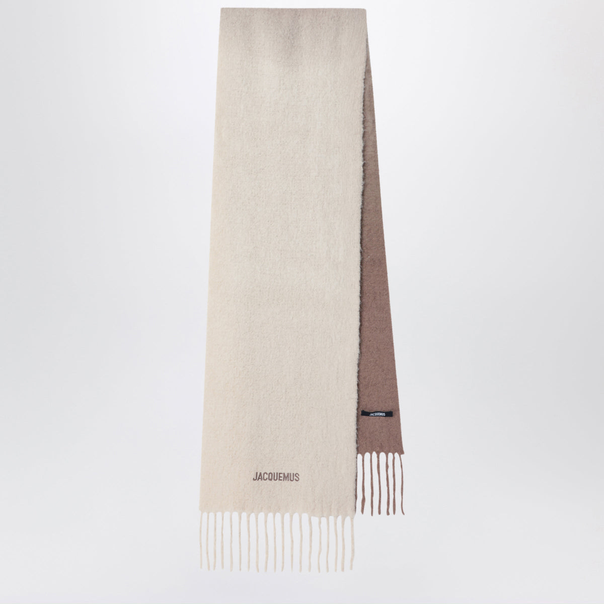 Jacquemus Beige Moisson Scarf In Alpaca Wool Women JACQUEMUS