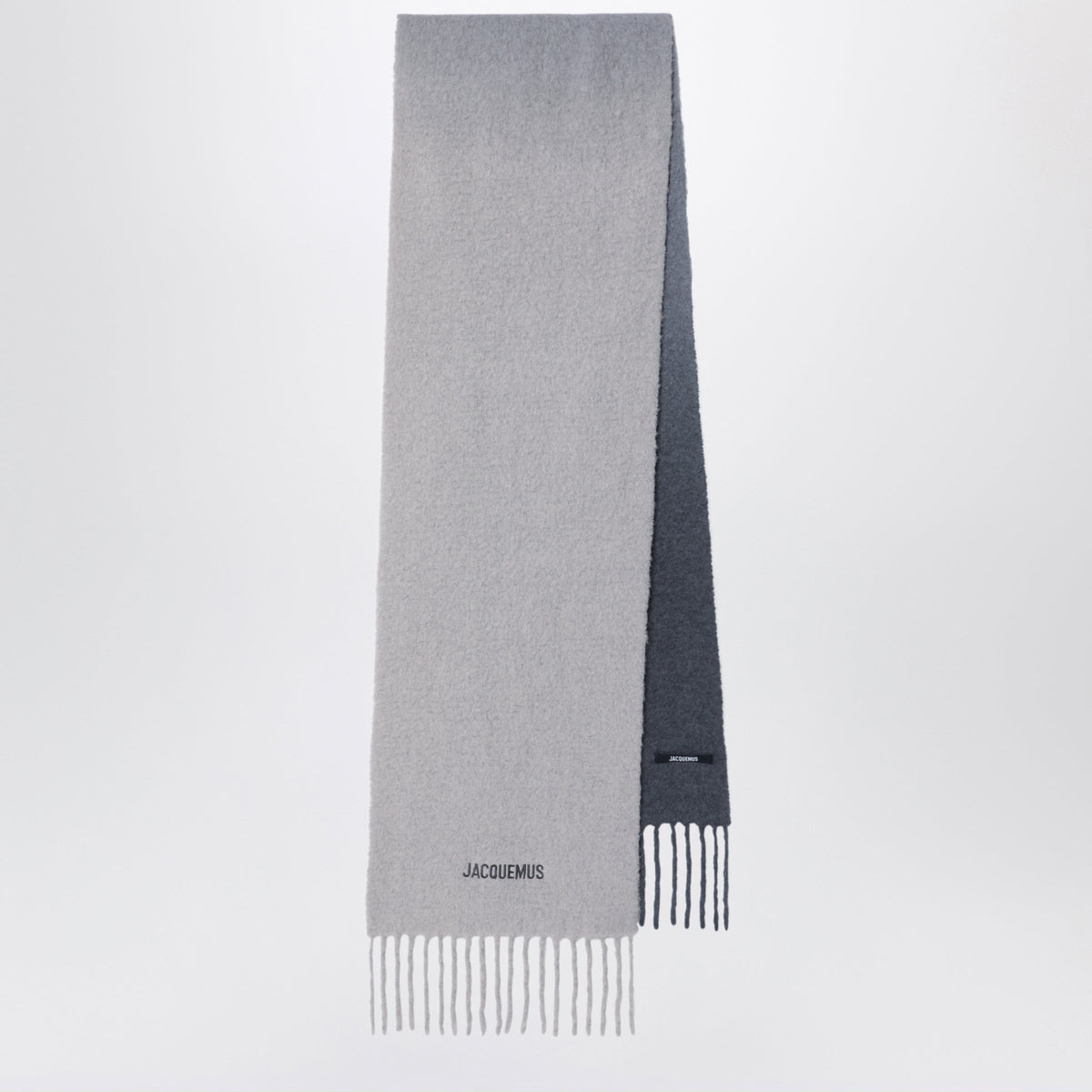 Jacquemus Grey Moisson Scarf In Alpaca Wool Women JACQUEMUS