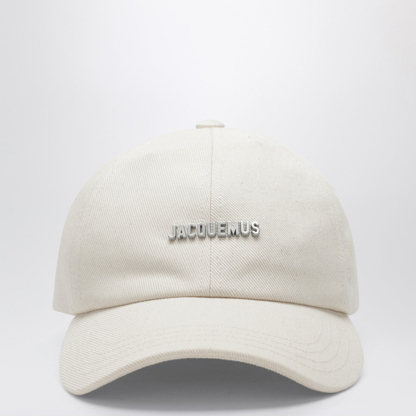 Jacquemus White Baseball Cap With Logo Women JACQUEMUS