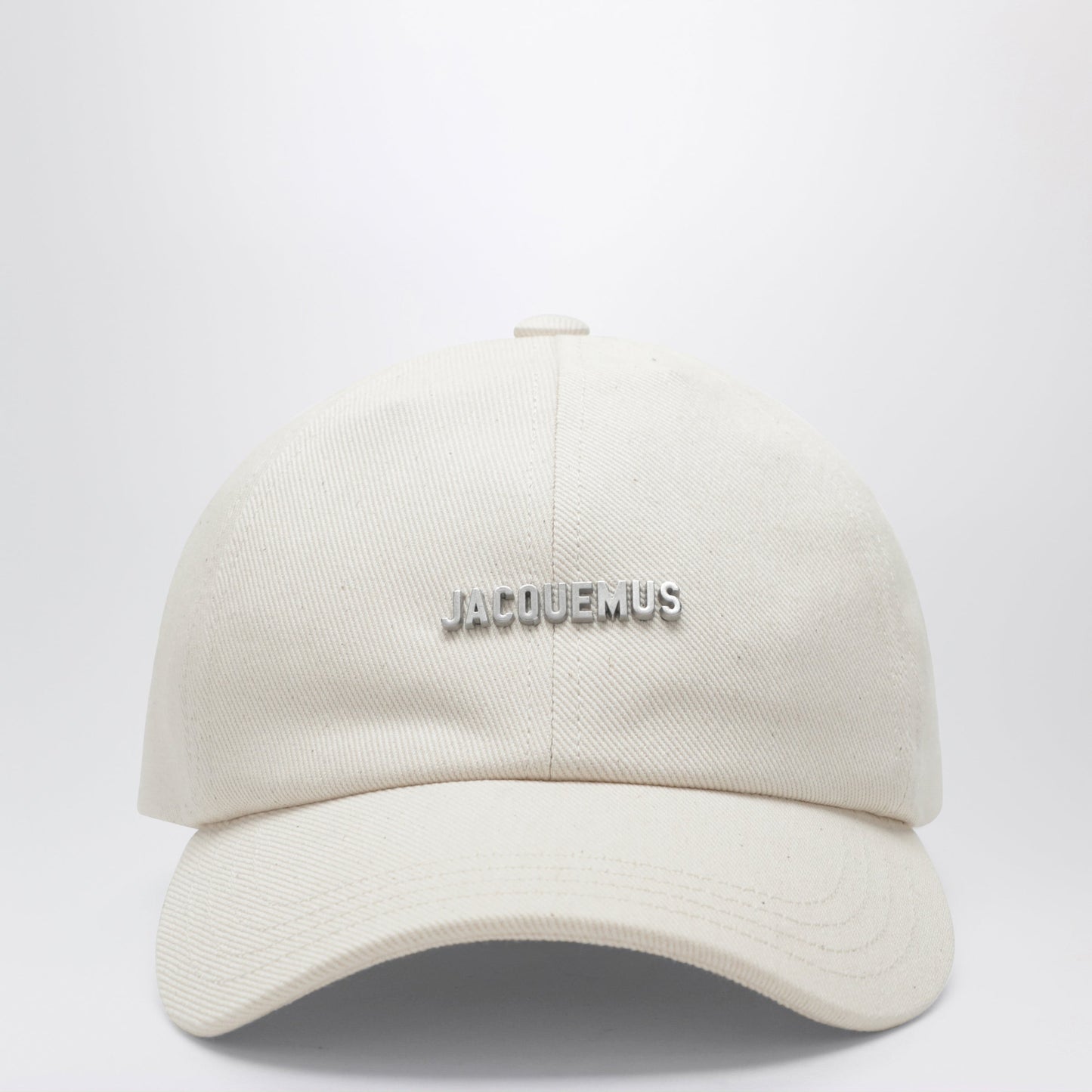 Jacquemus White Baseball Cap With Logo Men JACQUEMUS