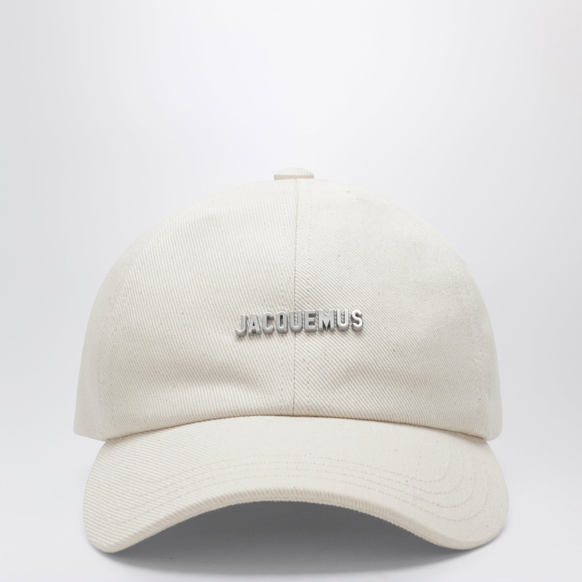 Jacquemus White Baseball Cap With Logo Men JACQUEMUS