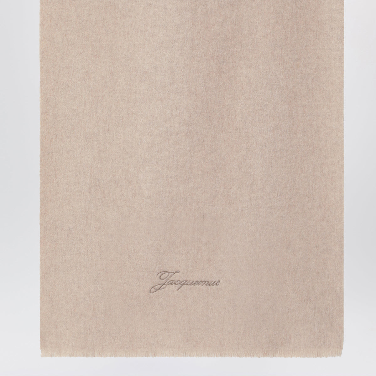 Jacquemus Beige Wool And Cashmere Suit Scarf Women JACQUEMUS