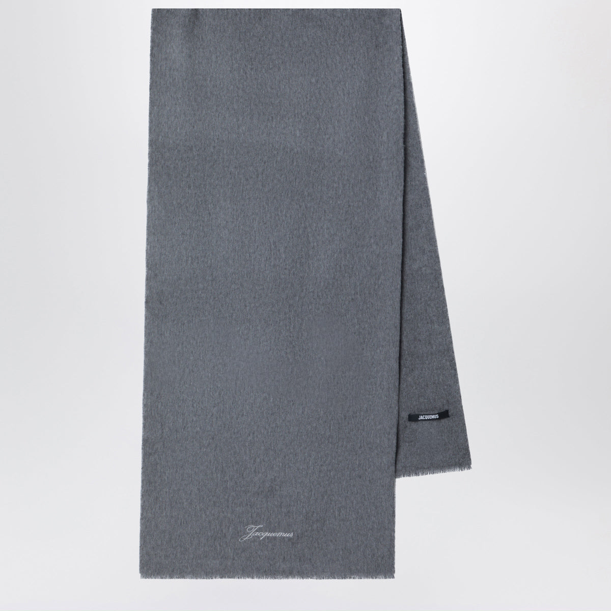 Jacquemus Dark Gray Wool And Cashmere Tailleur Scarf Women JACQUEMUS