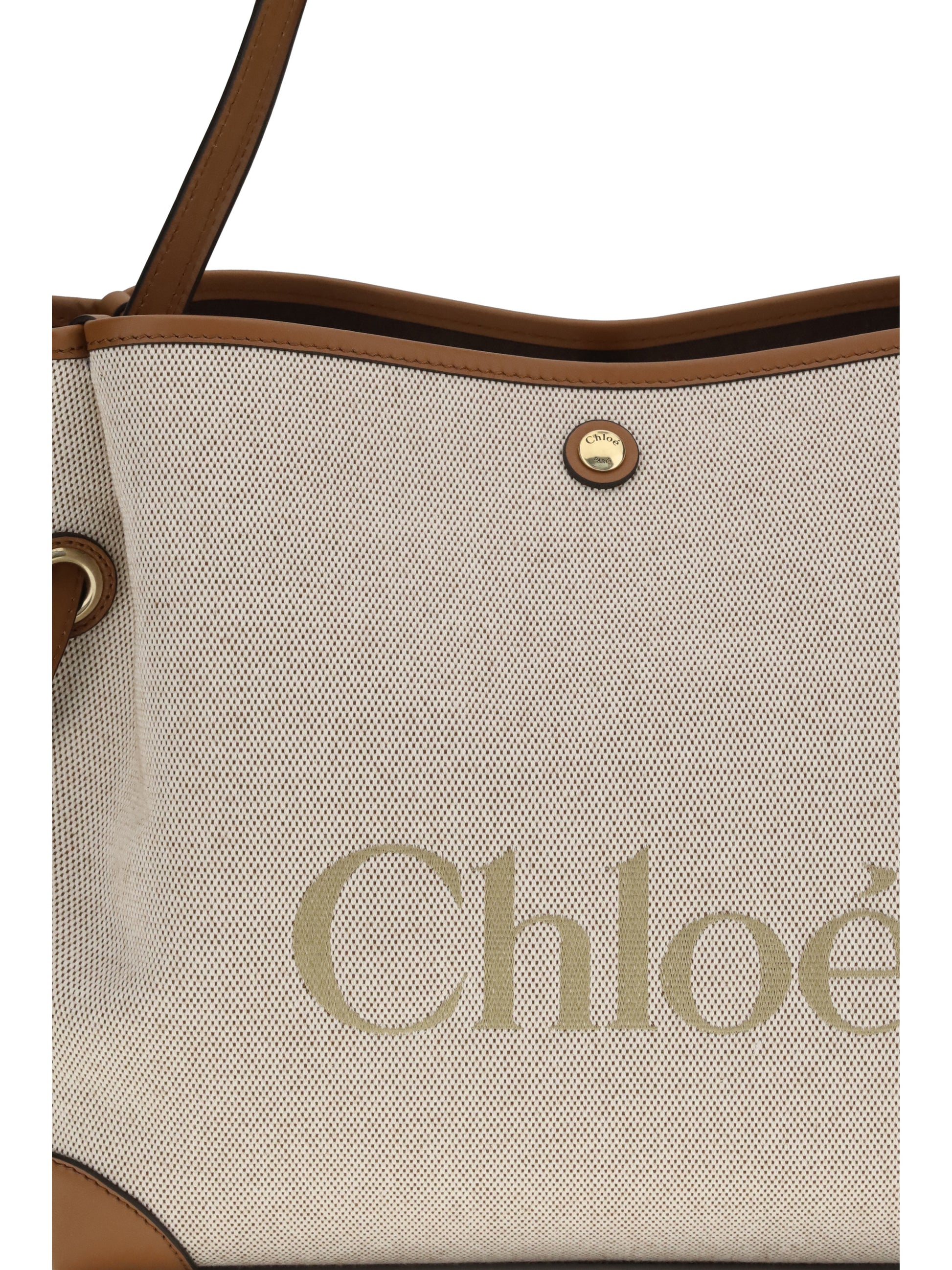 Chloé Women Clover Tote Bag In Canvas CHLOE