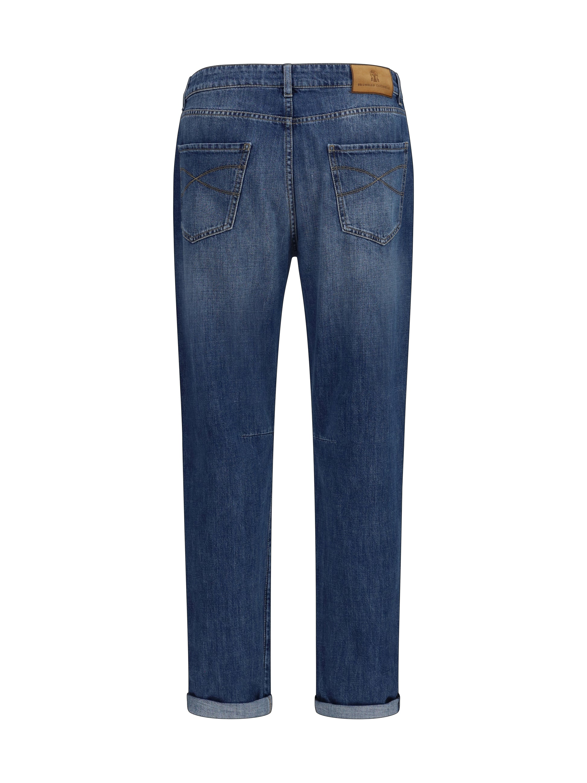 Brunello Cucinelli Men Straight Five-Pocket Jeans In Cotton BRUNELLO CUCINELLI