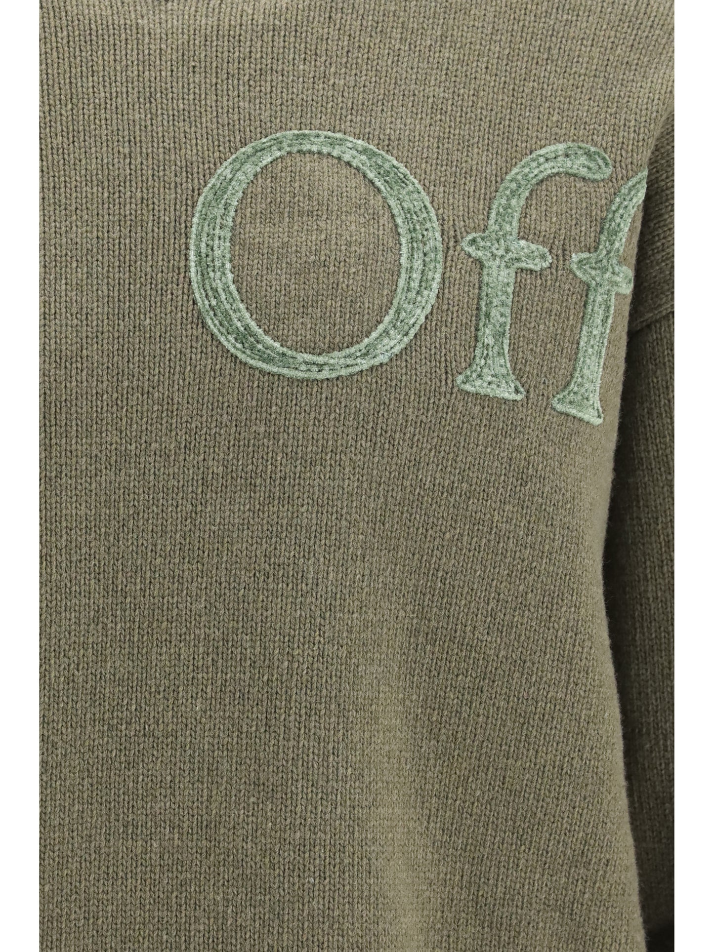 Off-White Men Bookish Shared Logo Knit Crewneck OFF-WHITE