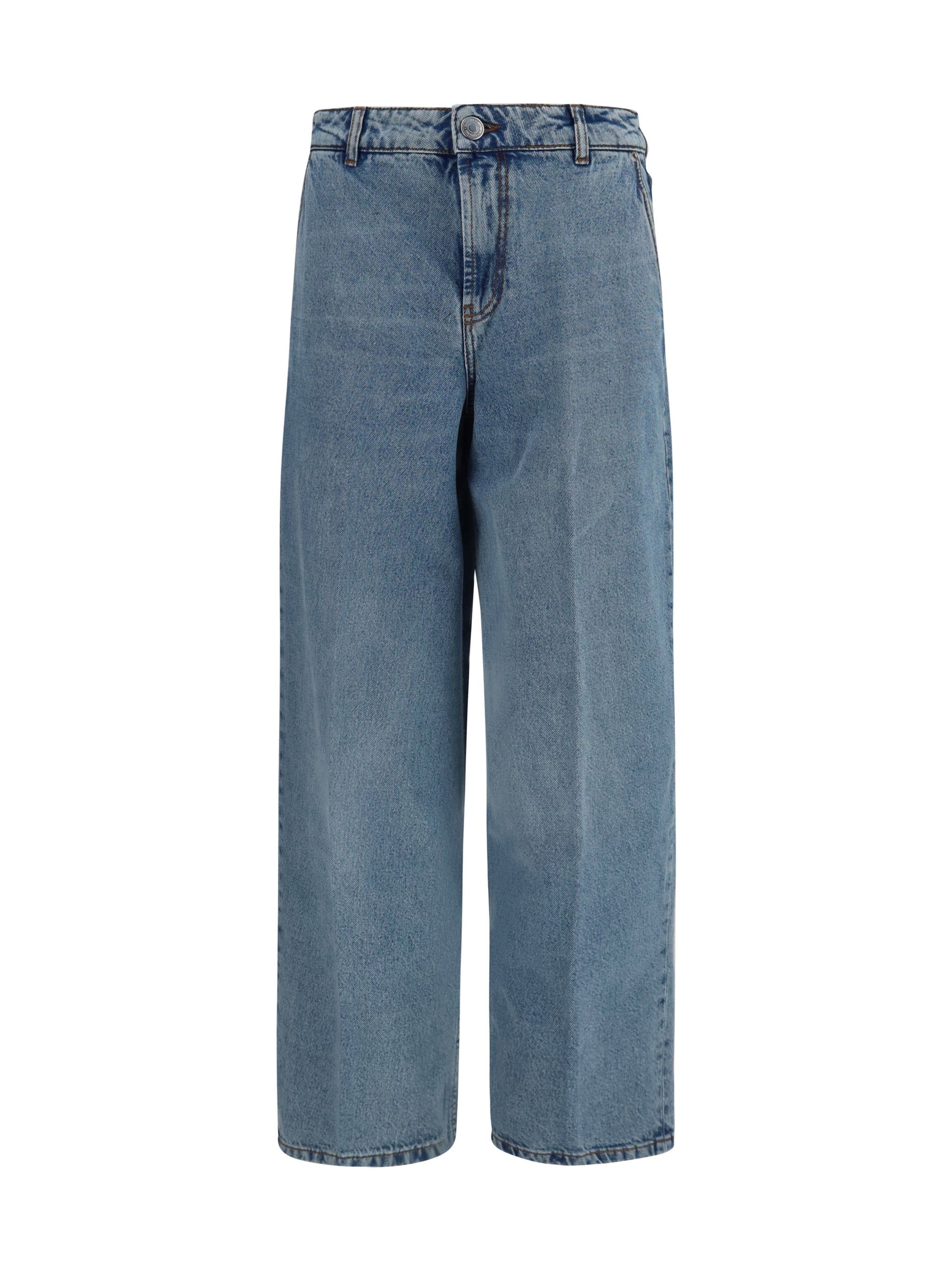 Ami Paris Women Balloon Jeans In Denim AMI PARIS