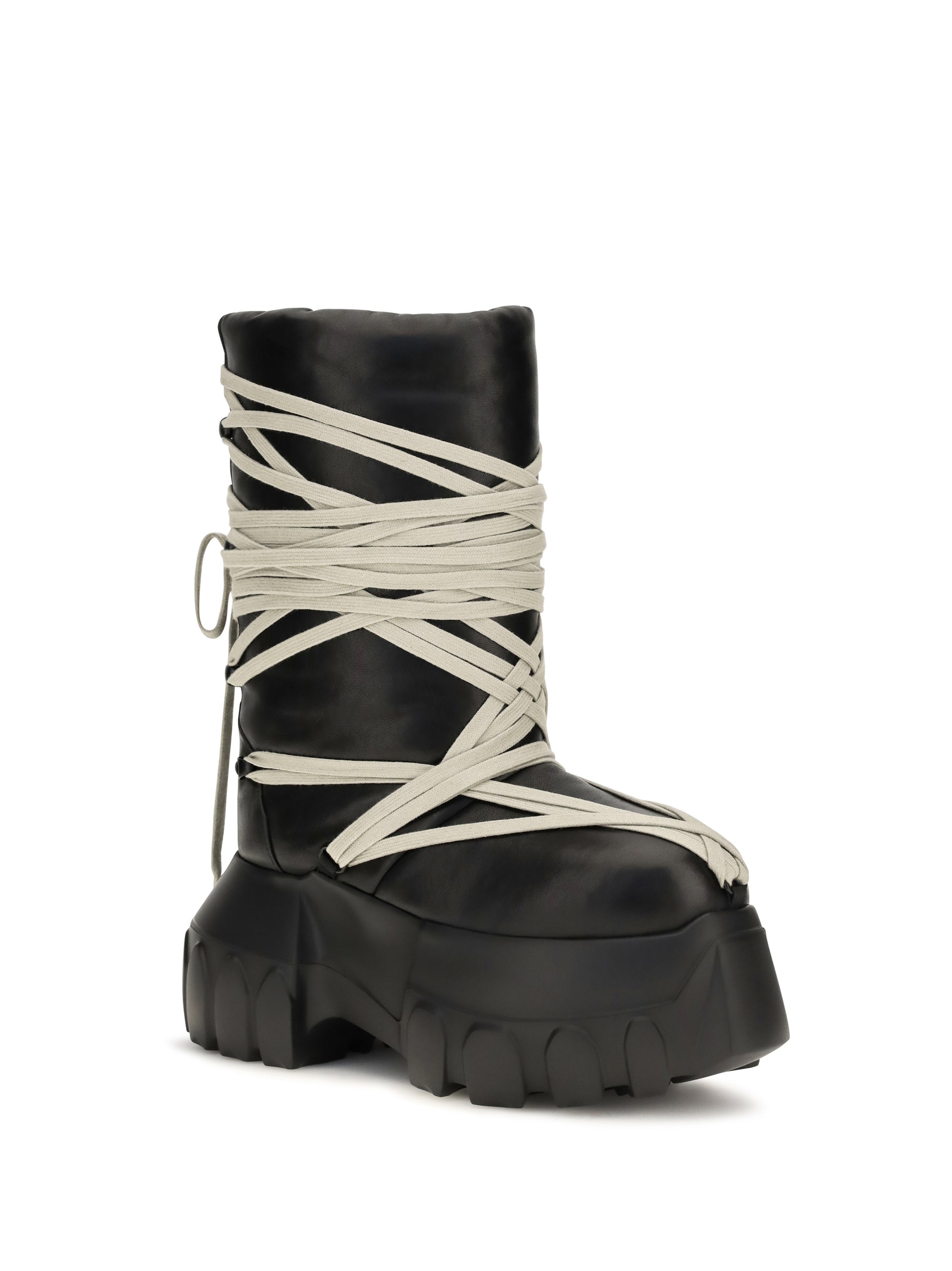 Rick Owens Women Megalace Lunar Mega Tractor Knee-High Boots RICK OWENS