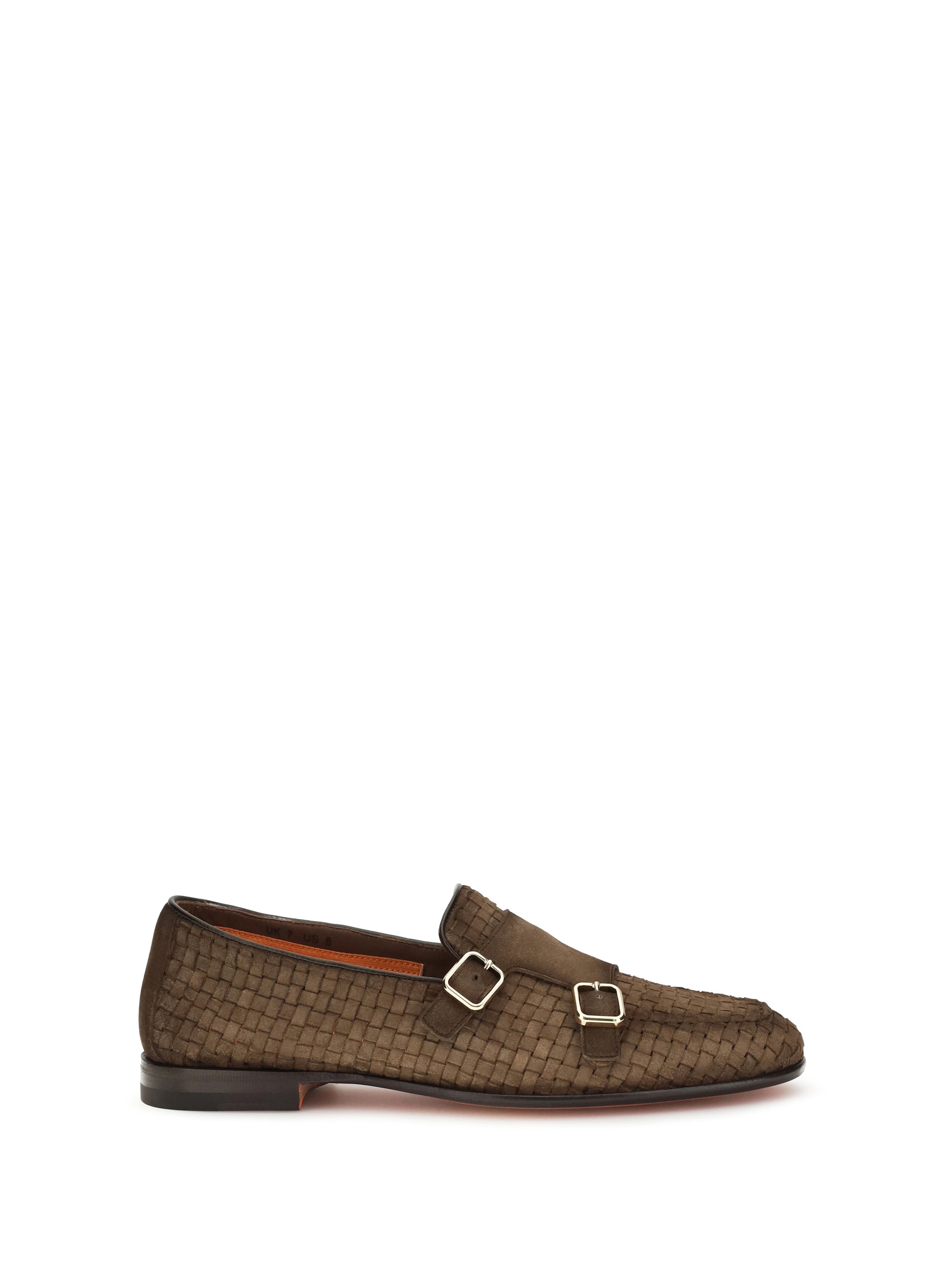 Santoni Men Woven Leather Loafers SANTONI
