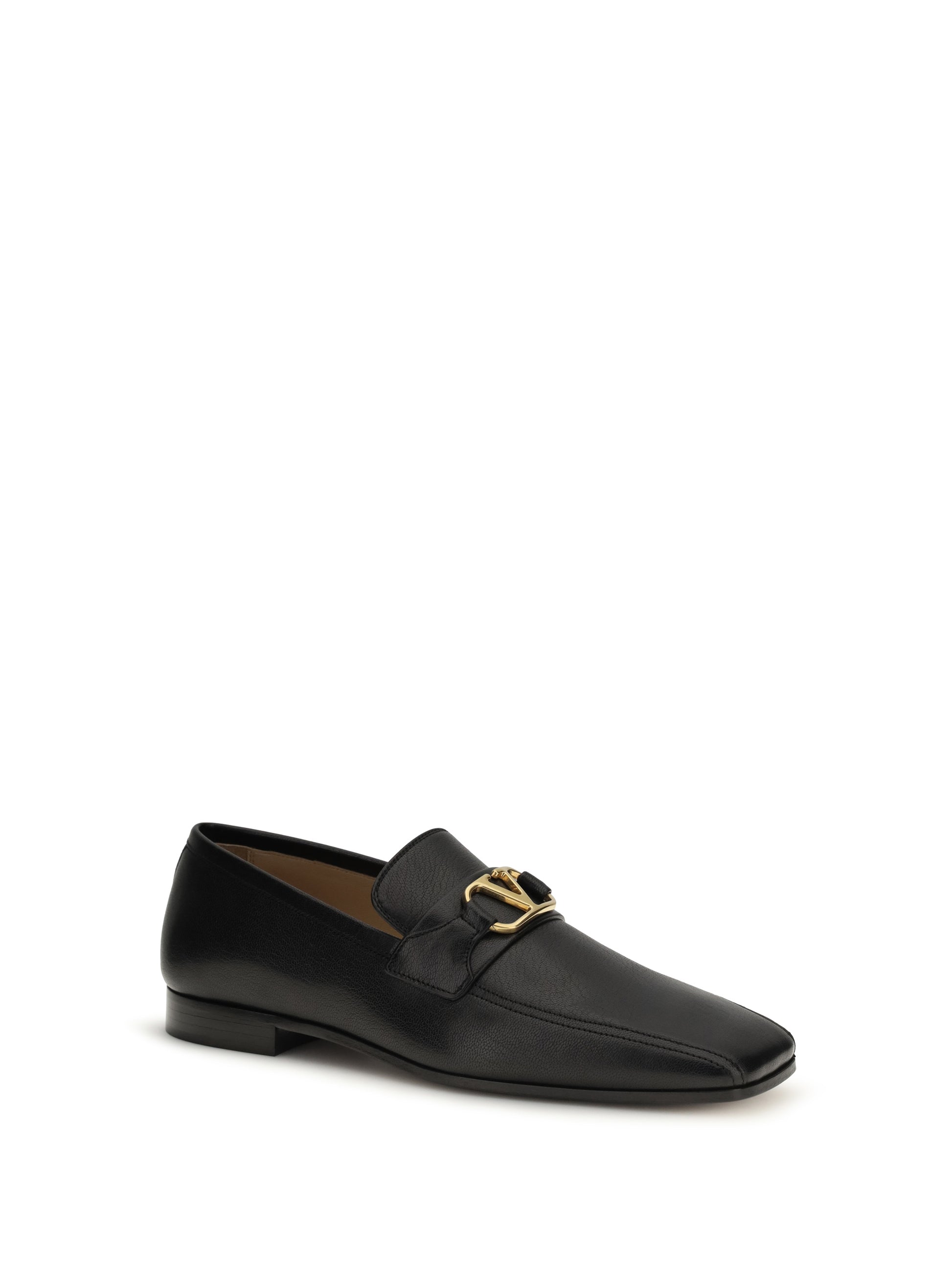 Valentino Garavani Men Goat Vlogo Loafers VALENTINO GARAVANI