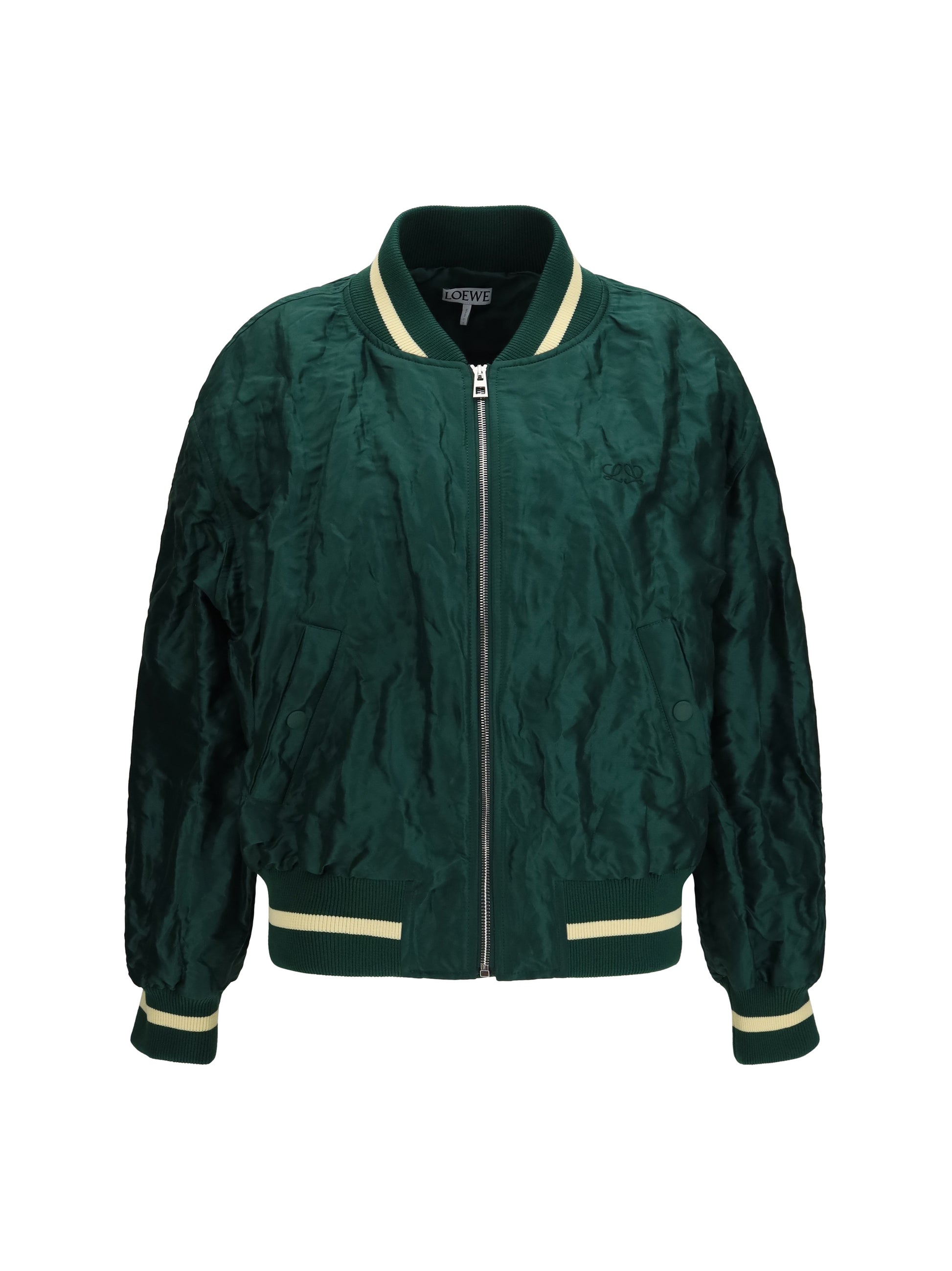 Loewe Women Technical Fabric Bomber Jacket LOEWE