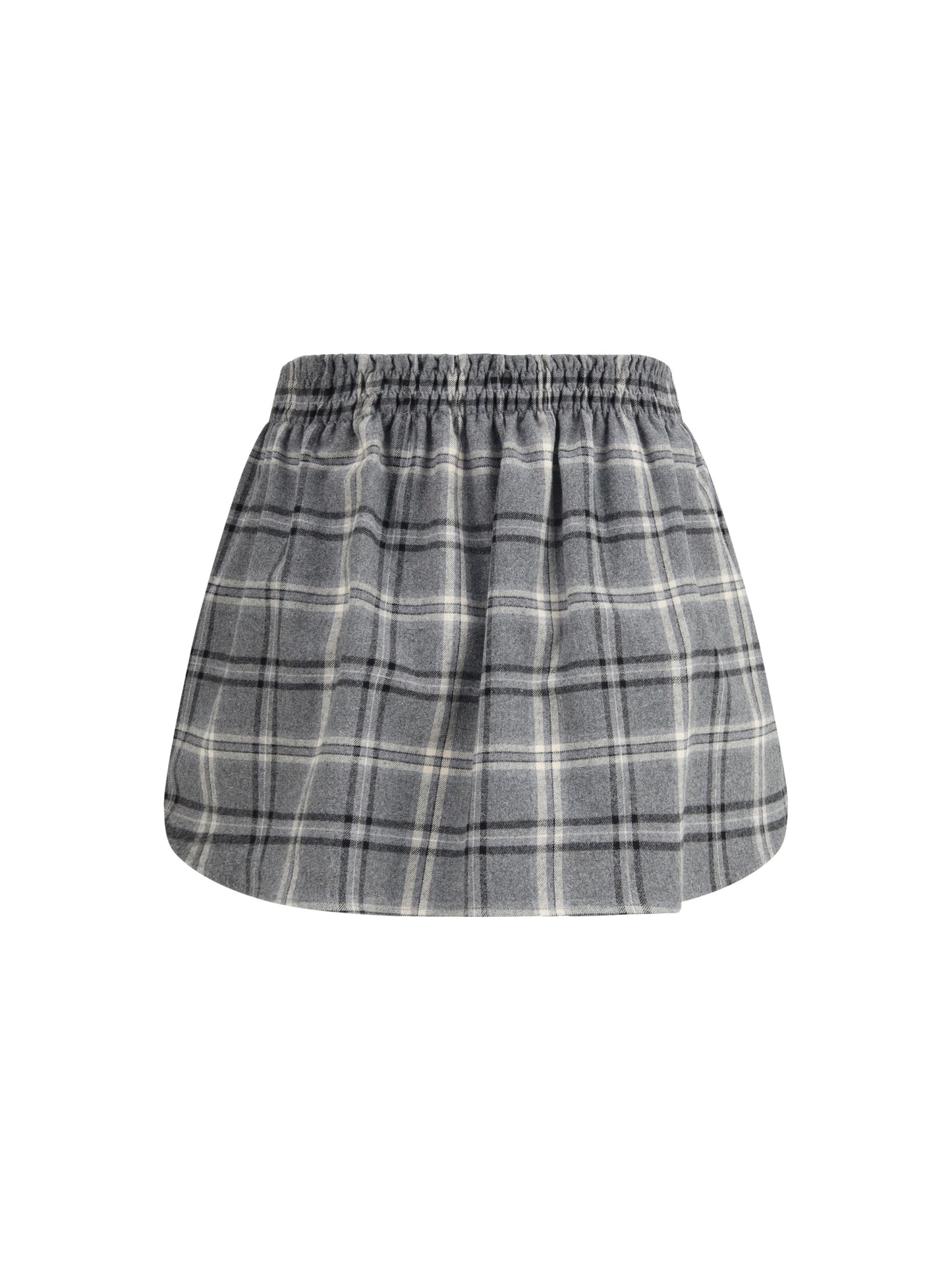 Miu Miu Women Check Flannel Miniskirt MIU MIU