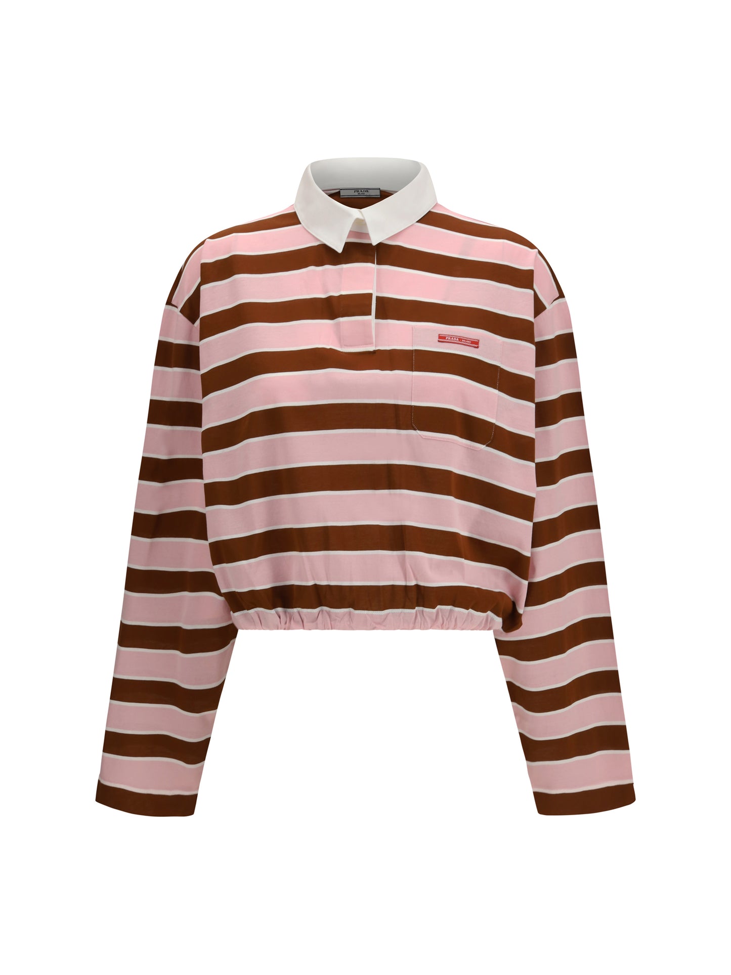 Prada Women Long-Sleeve T-Shirt In Filo Di Scozia Cotton PRADA