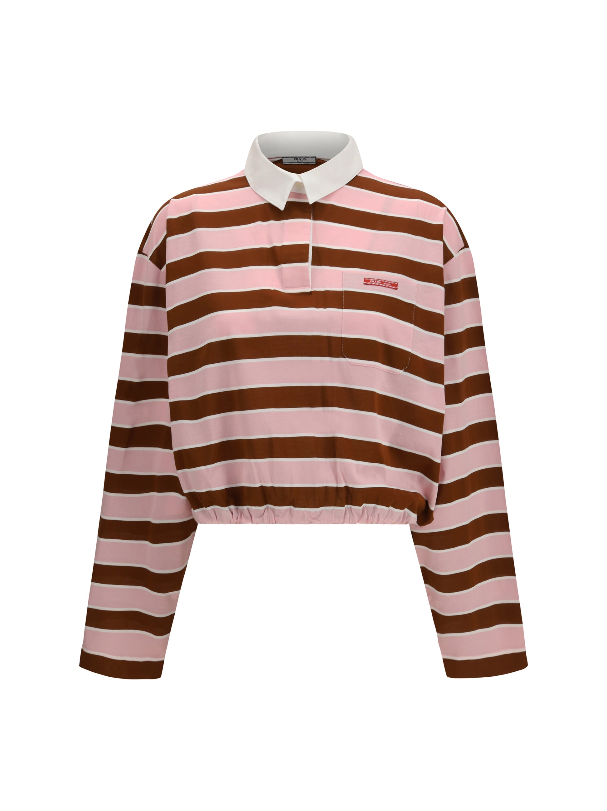 Prada Women Long-Sleeve T-Shirt In Filo Di Scozia Cotton PRADA