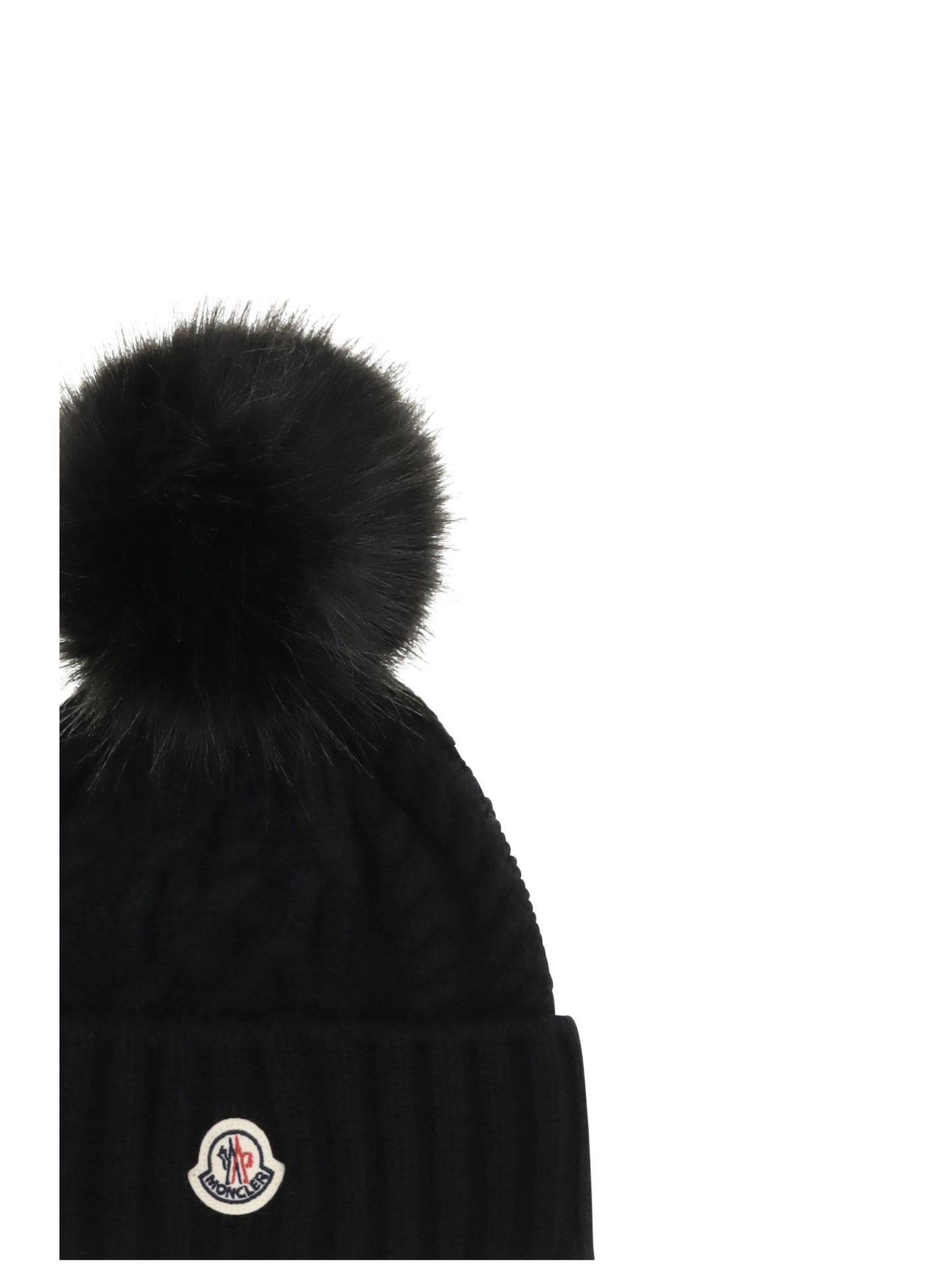 Moncler Women Wool And Cashmere Beanie With Pom-Pom MONCLER