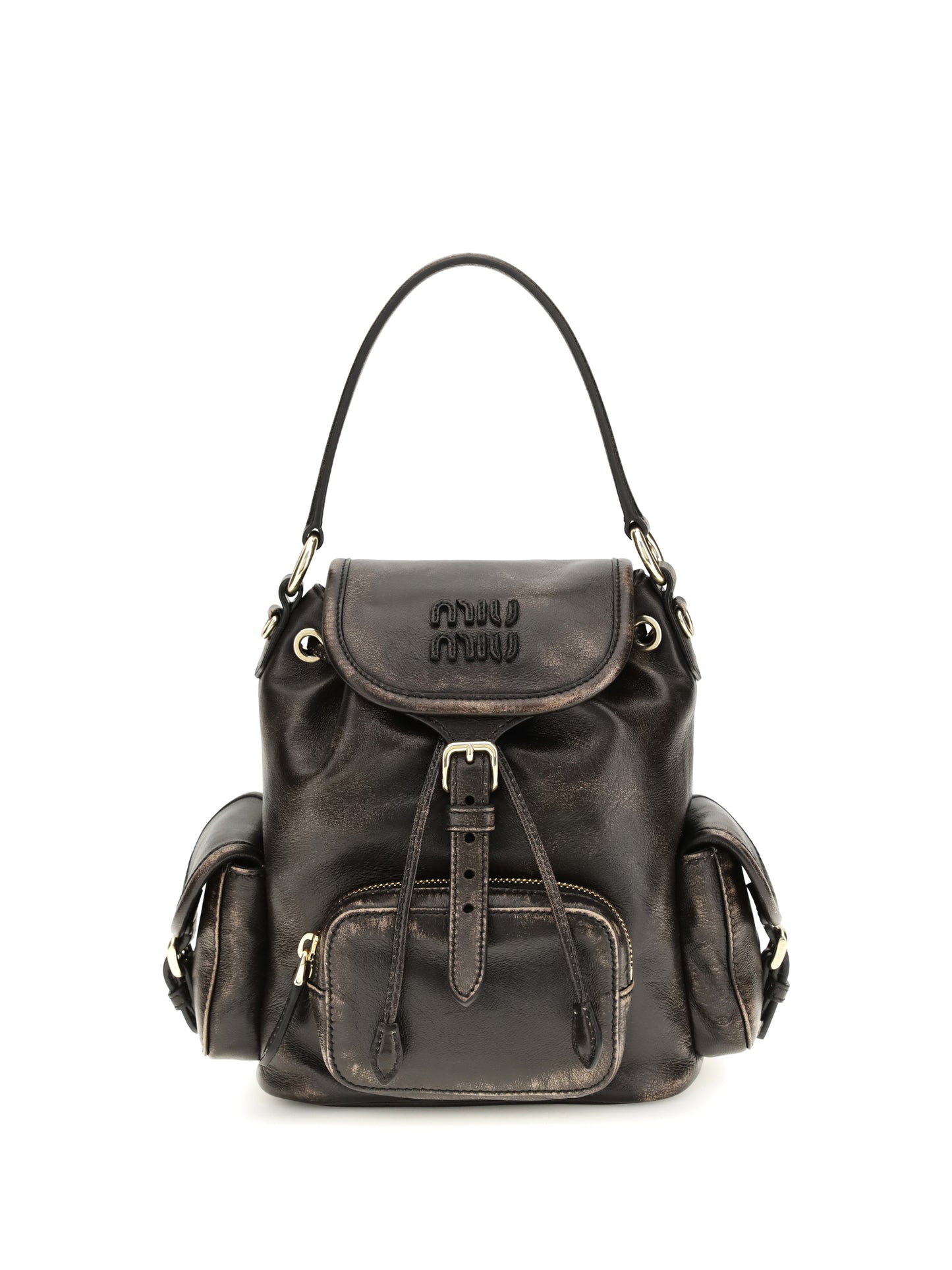 Miu Miu Women Medium Leather Backpack MIU MIU