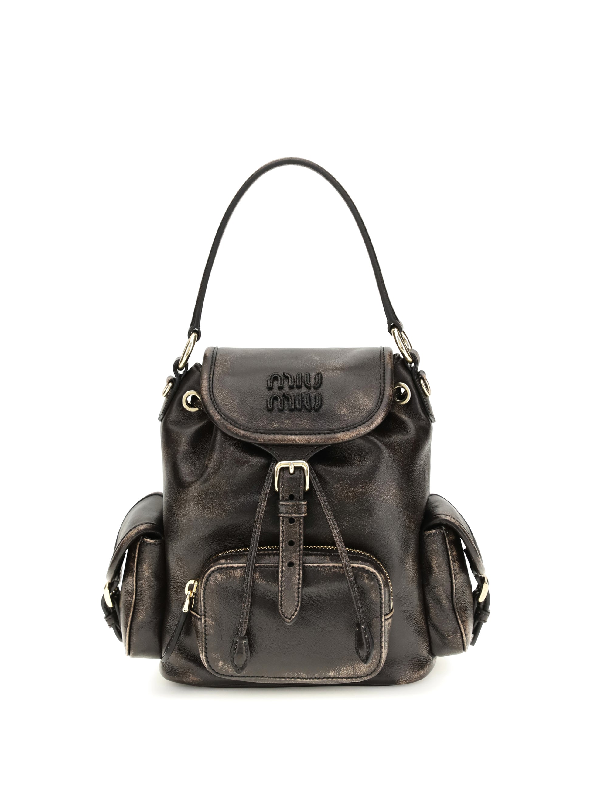 Miu Miu Women Medium Leather Backpack MIU MIU