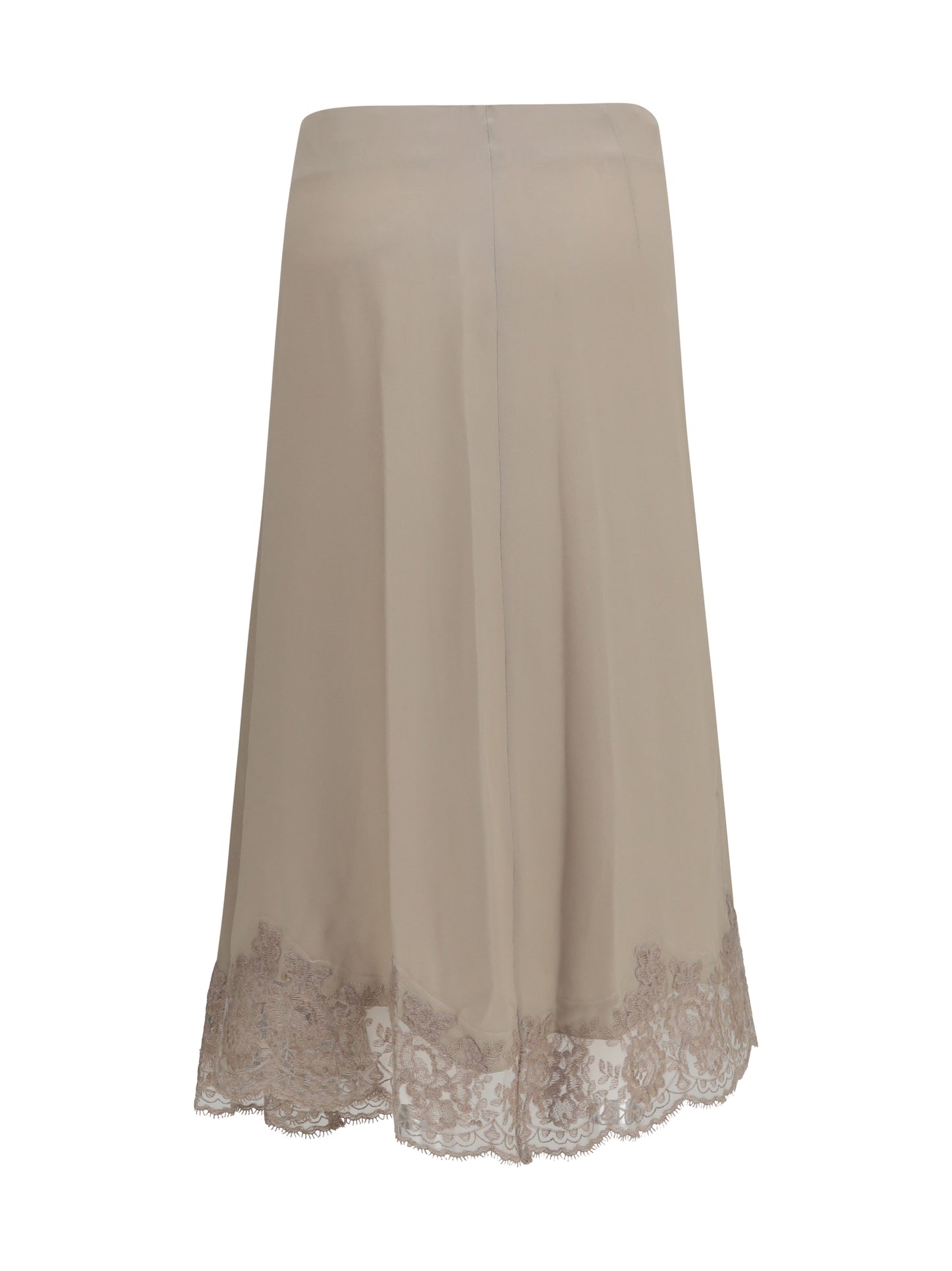 P.A.R.O.S.H. Women Silk Blend Midi Skirt With Lace Hem P.A.R.O.S.H.
