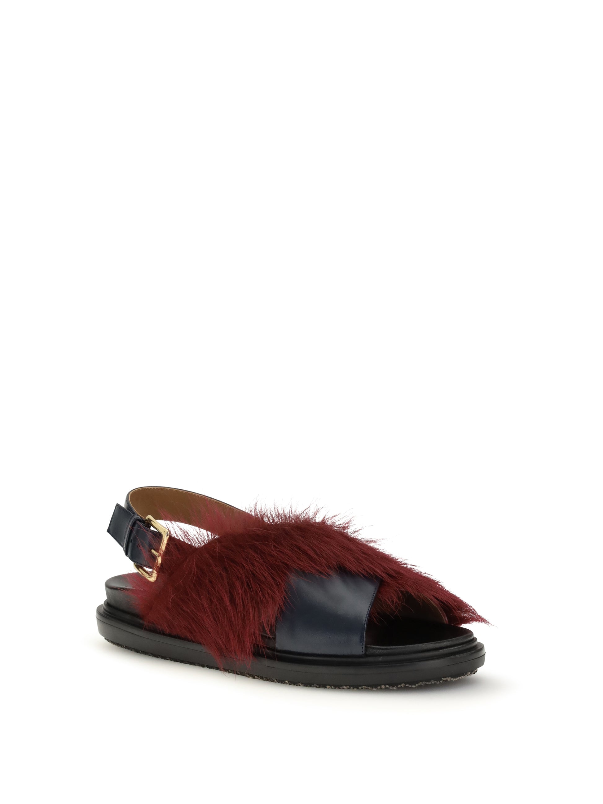 Marni Women Fur-Lined Fussbett Sandals MARNI