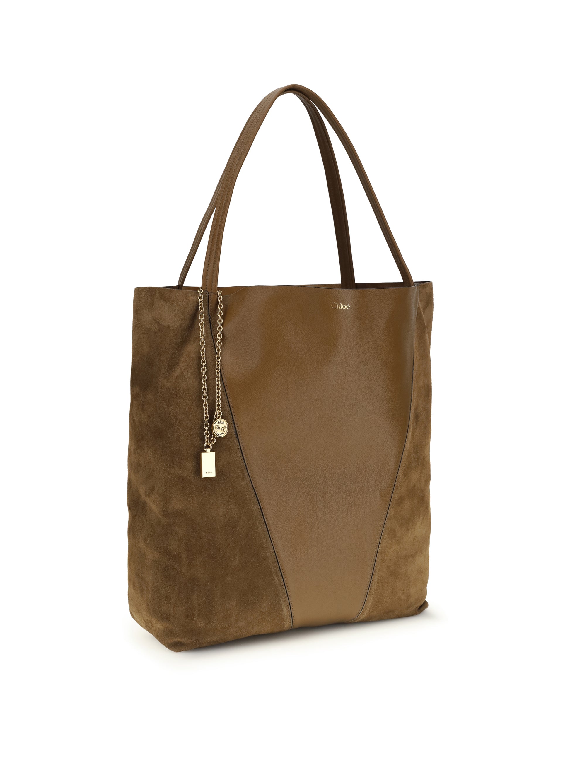 Chloé Women Spin Tote Bag In Grenadine Leather And Suede CHLOE