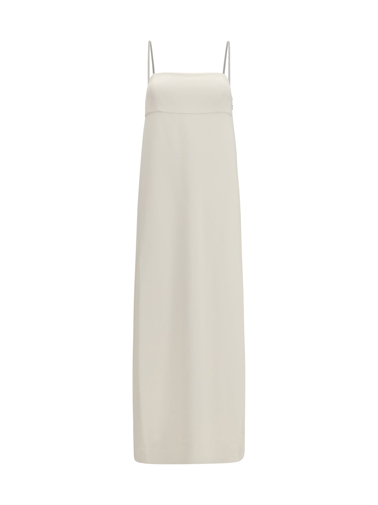 Brunello Cucinelli Women Long Silk Dress With Monili Chain BRUNELLO CUCINELLI