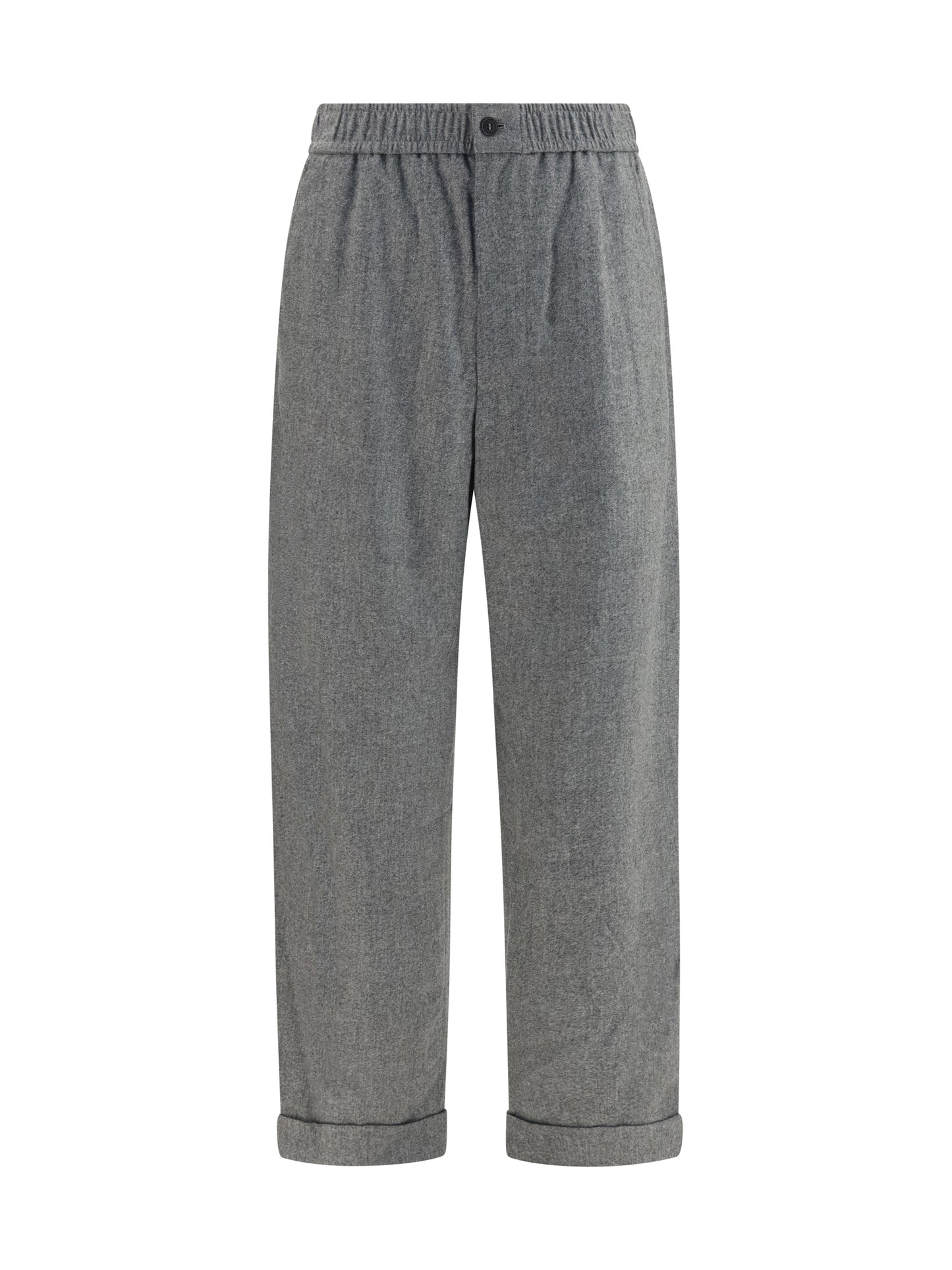 Giorgio Armani Men Oversized Pants In Wool And Cashmere With Denim Effect GIORGIO ARMANI