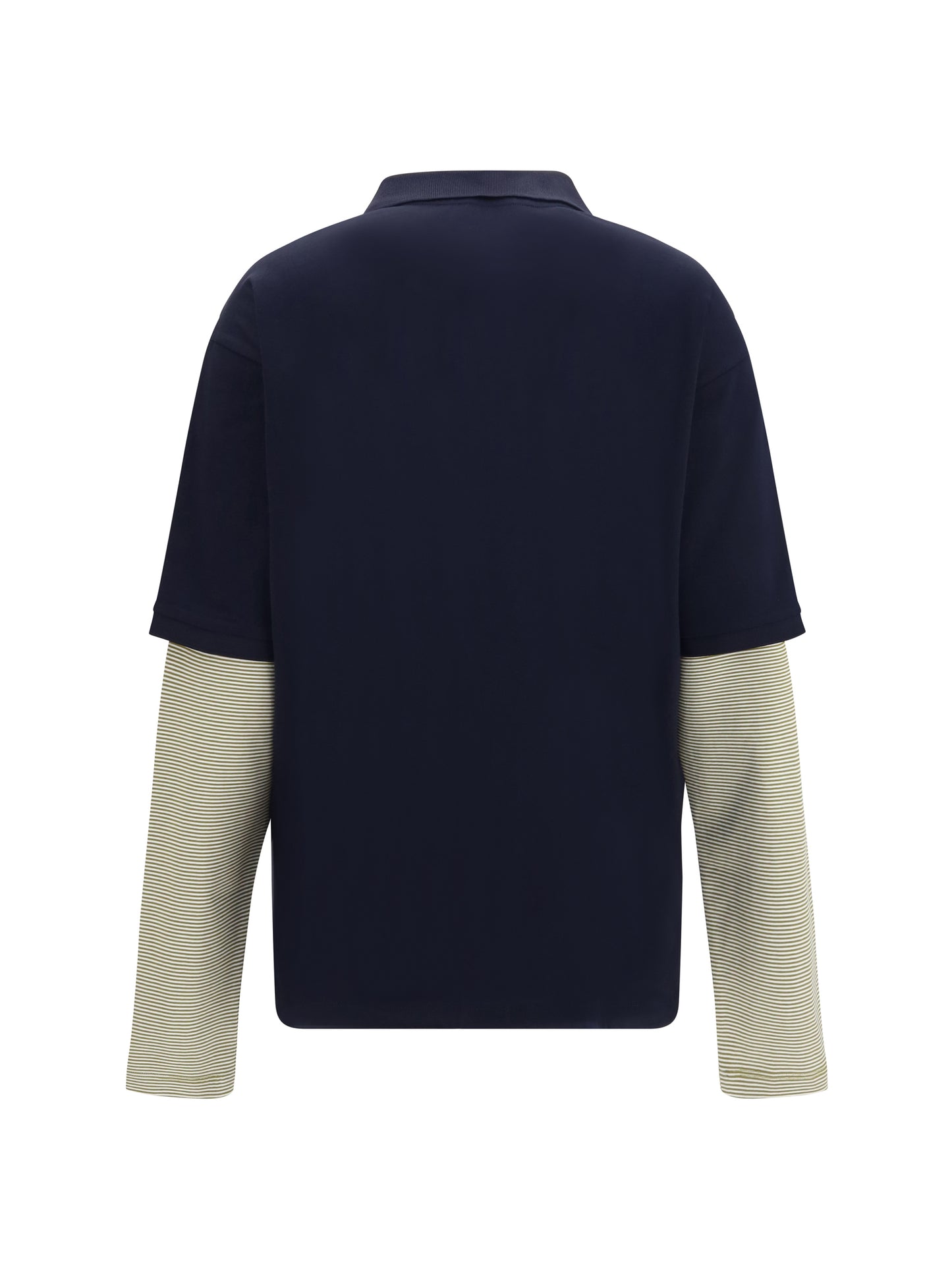 Miu Miu Women Striped Sleeve Polo Sweater MIU MIU
