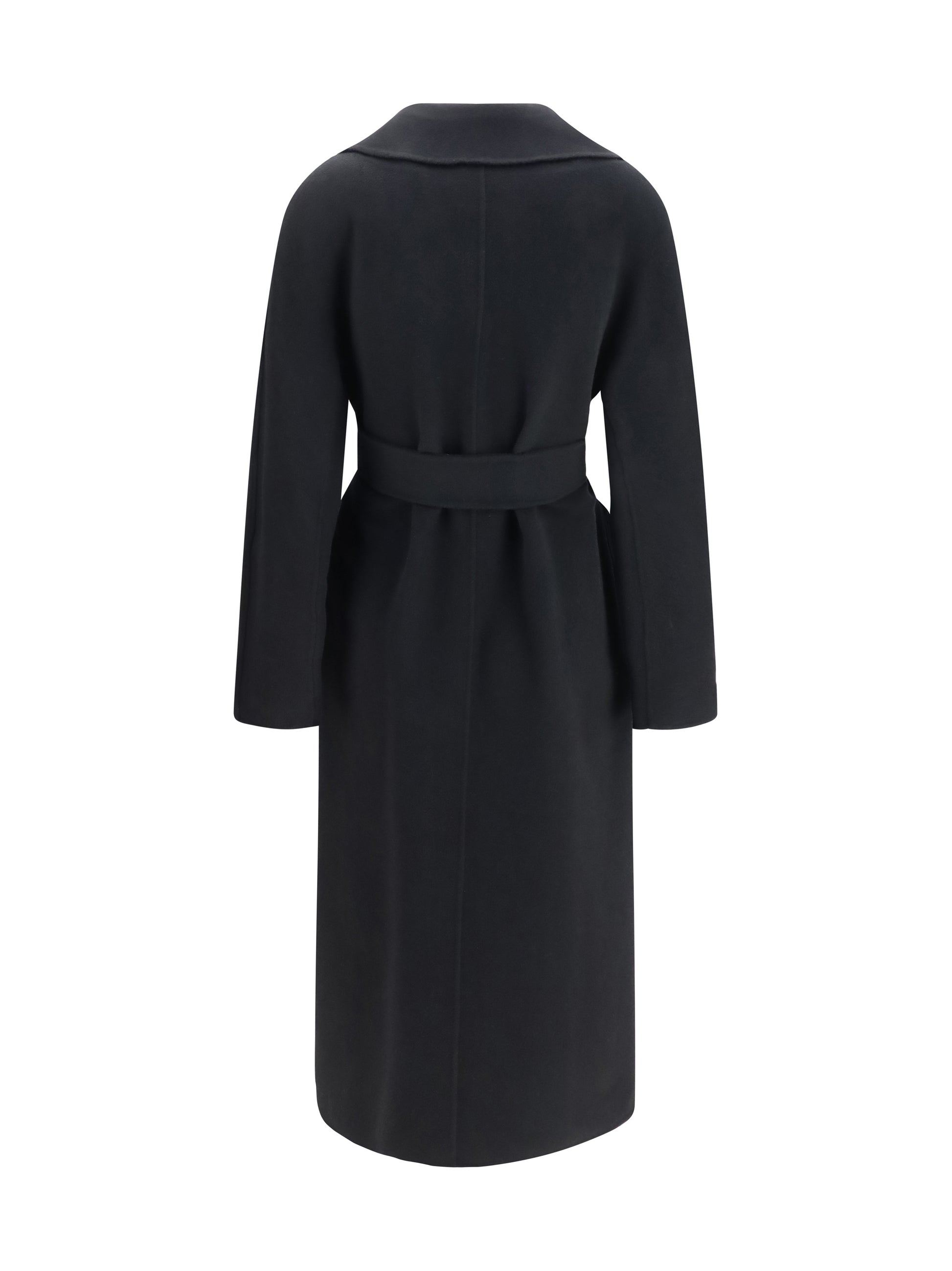 Max Mara Studio Women Long Robe Coat In Wool, Cashmere And Silk MAX MARA STUDIO
