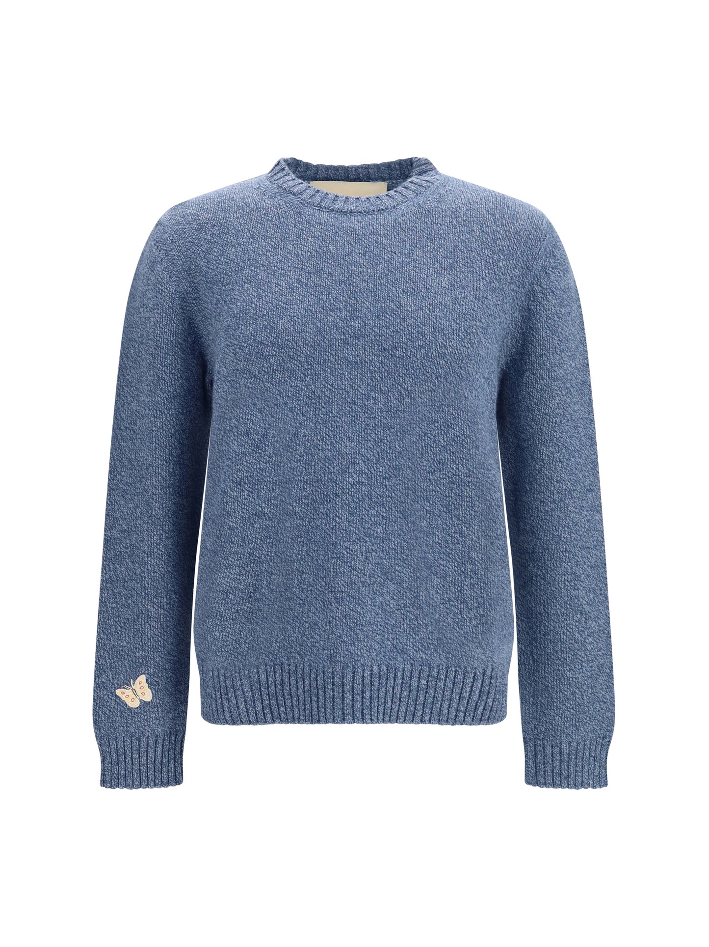 Valentino Men Wool Sweater With Butterfly Embroidery VALENTINO