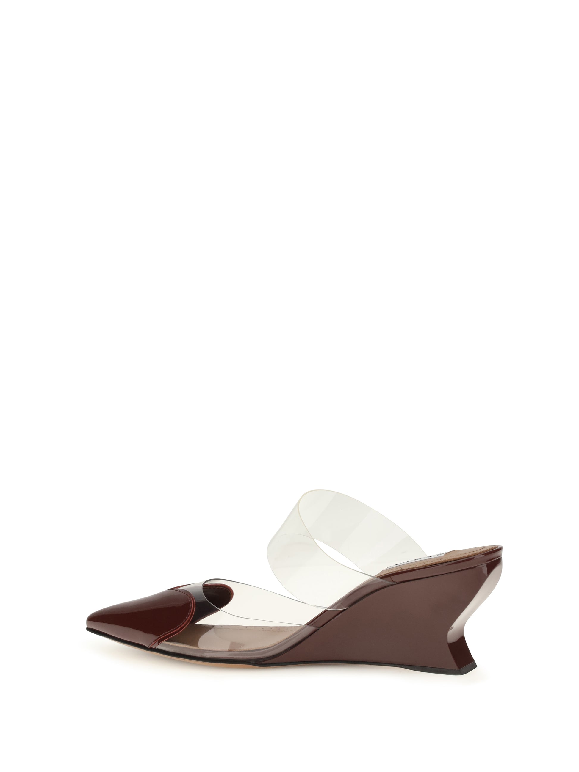 Alaïa Women Le Coeur Patent Leather Mules ALAIA