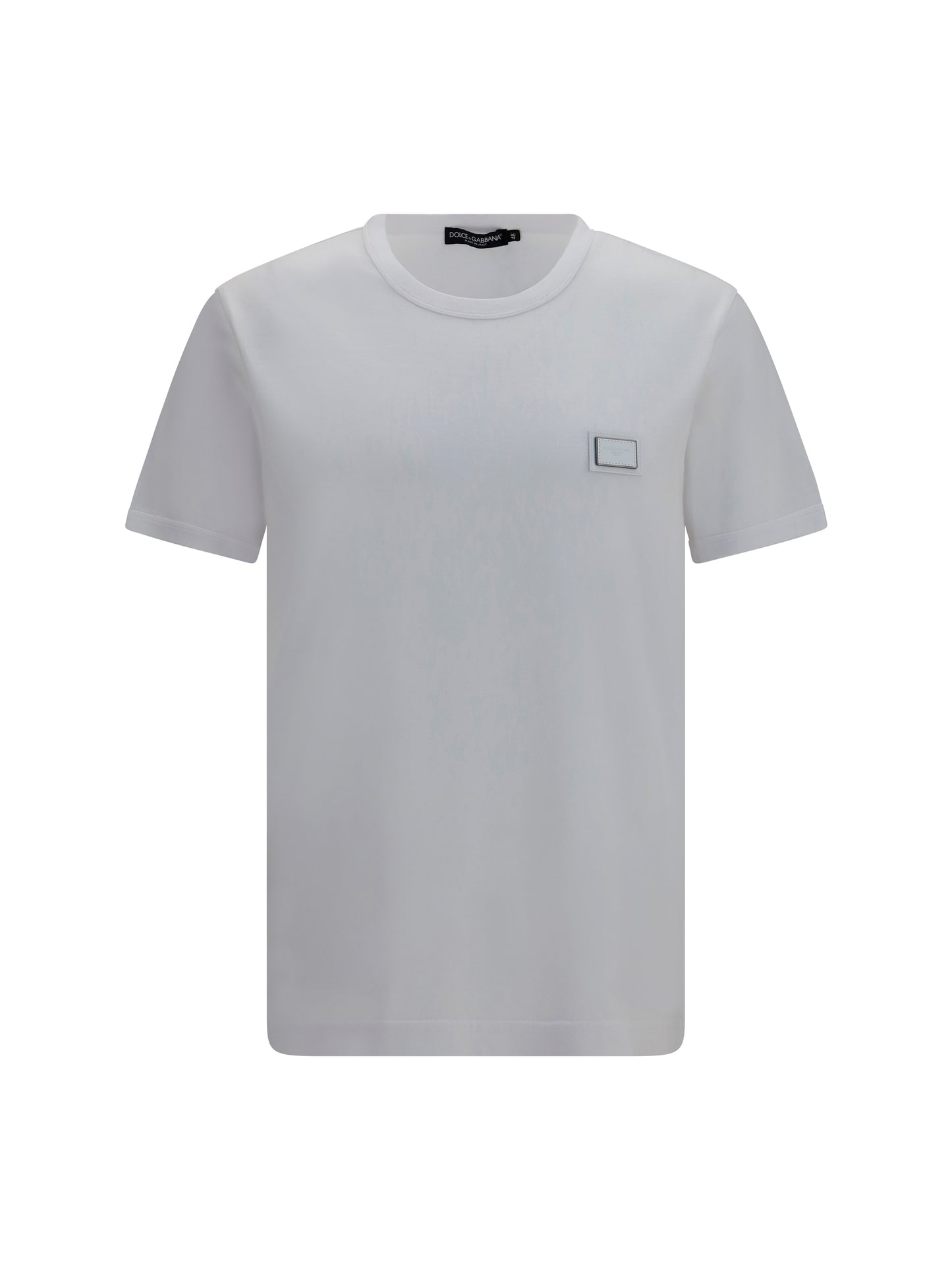 Dolce & Gabbana Men Cotton T-Shirt With Logo Plaque DOLCE & GABBANA