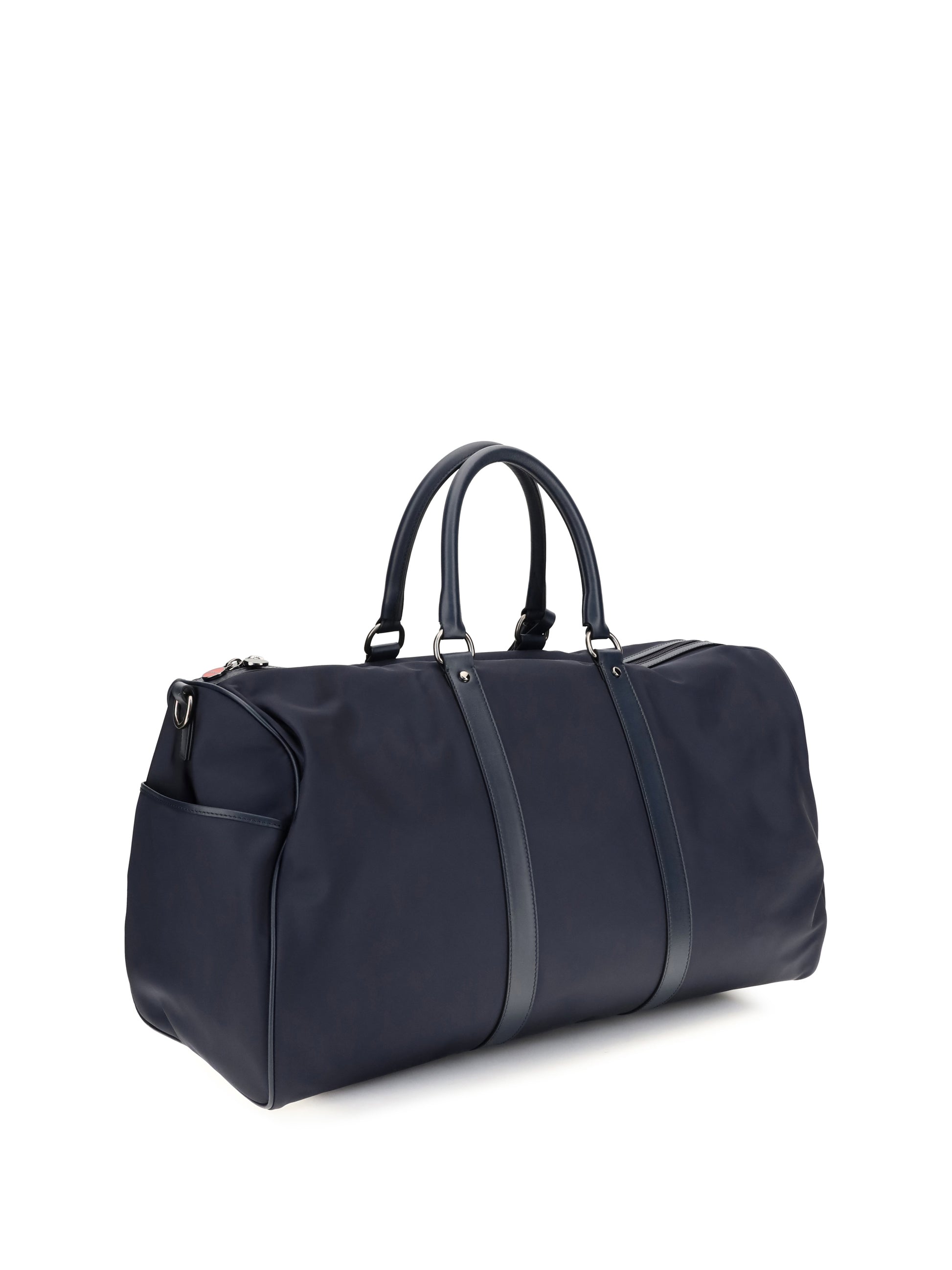 Kiton Men Leather-Trim Travel Duffle Bag KITON