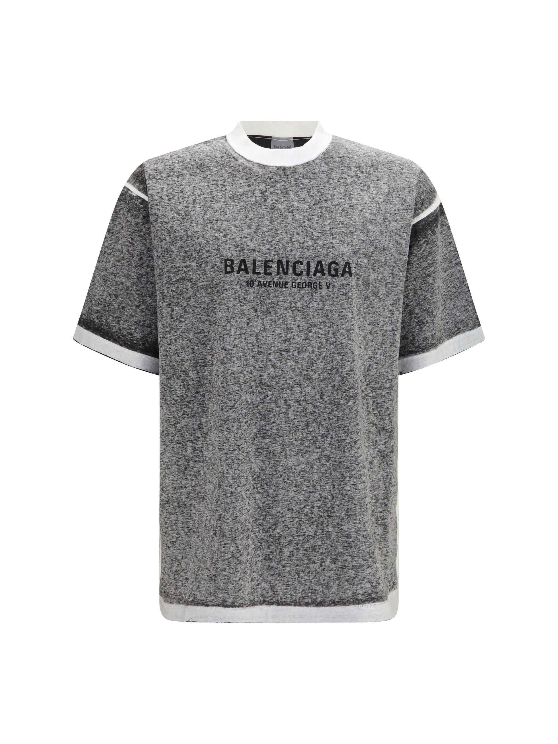 Balenciaga Men Oversized Mélange T-Shirt BALENCIAGA